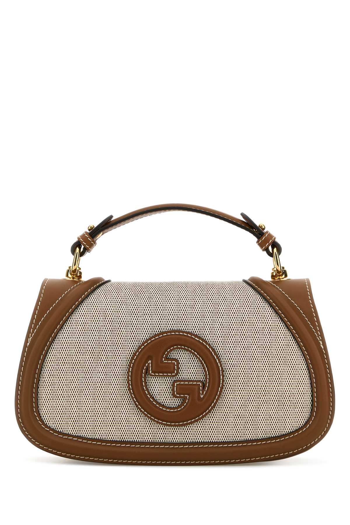 Gucci Two-tone Canvas And Leather  Blondie Handbag