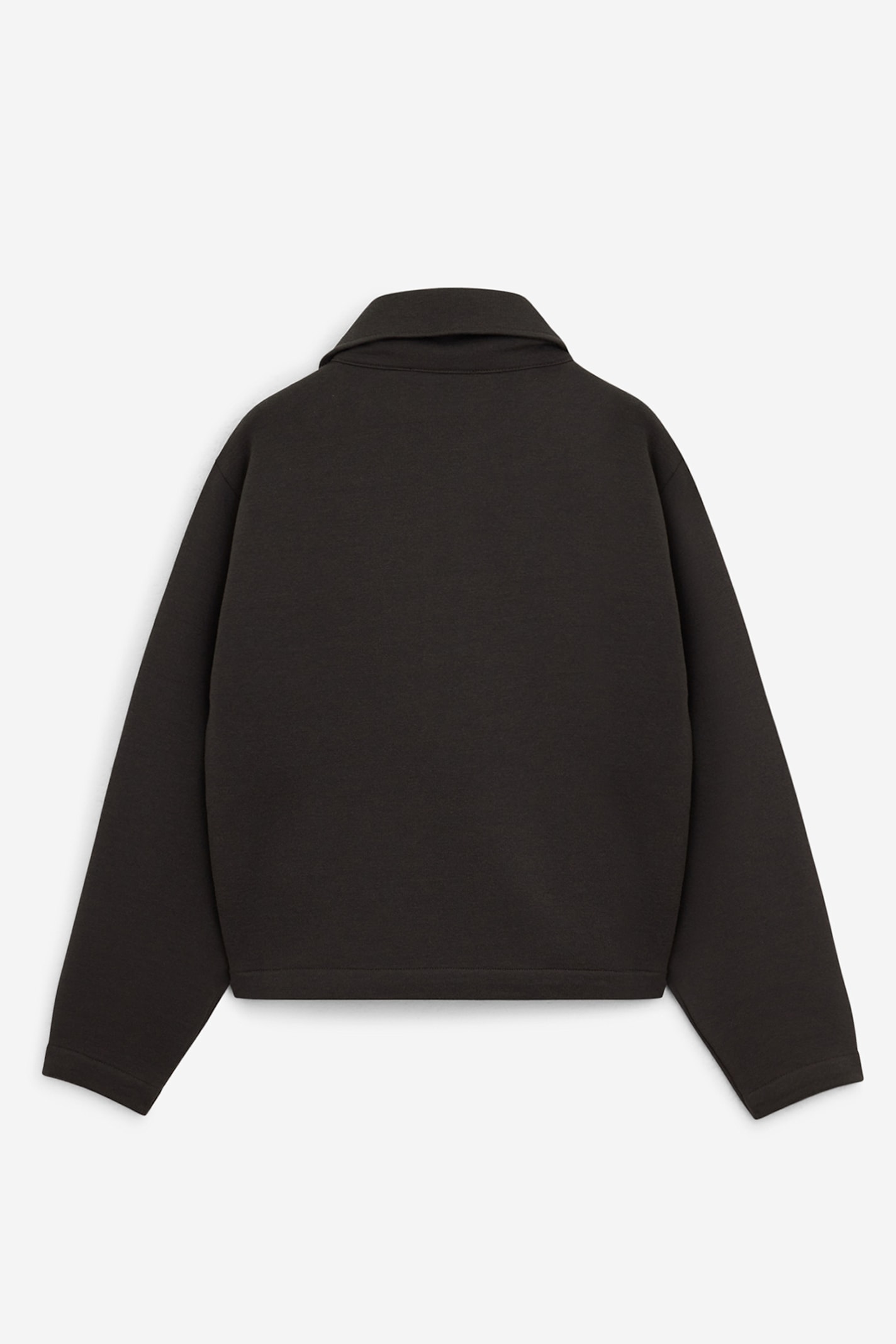 Lemaire Wool And Cotton-blend Zip-up Sweater In Black