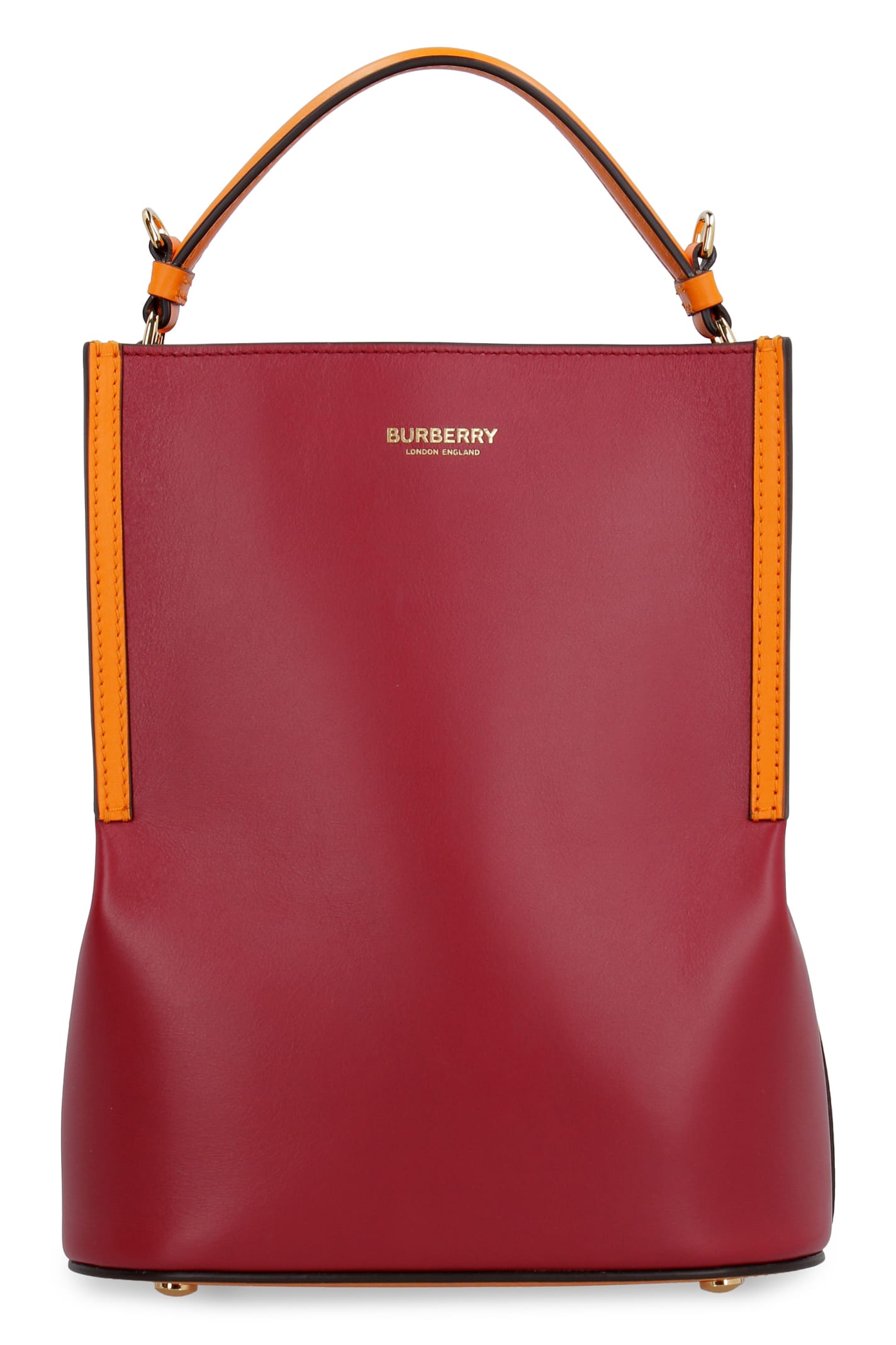 BURBERRY PEGGY LEATHER BUCKET BAG,11292307
