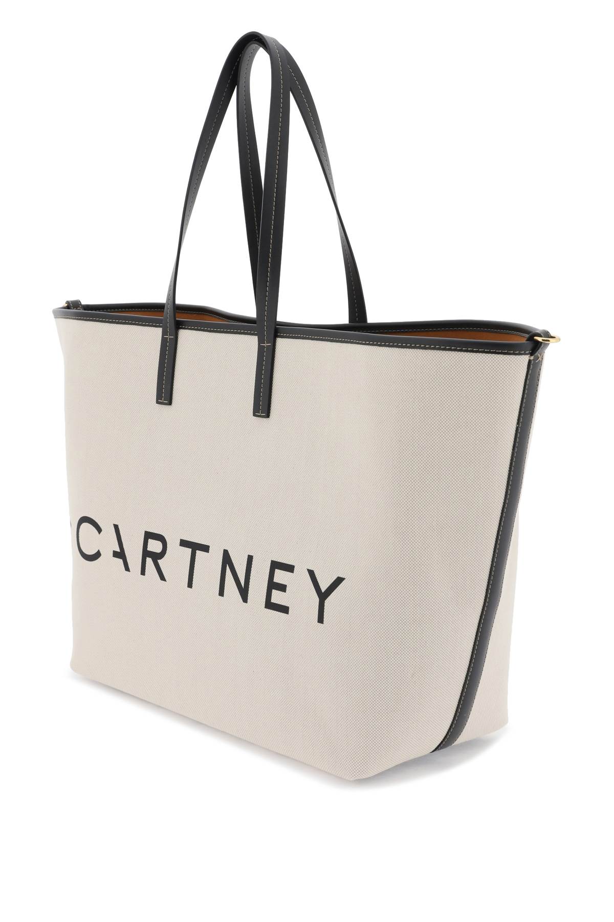 Stella Mccartney Canvas Tote Bag In Ecru (white)