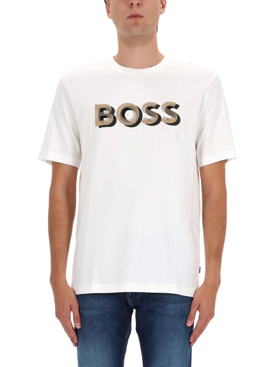Hugo Boss T-shirt With Logo In White