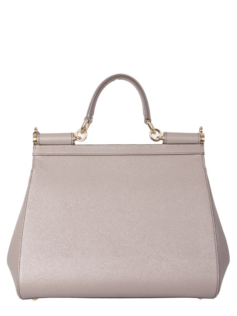 Shop Dolce & Gabbana Sicily Medium Bag In Dove