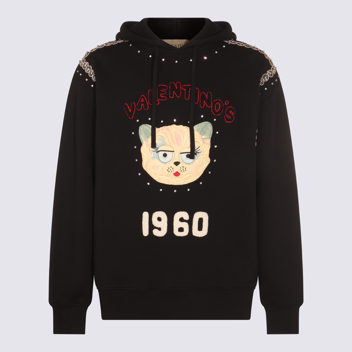 Black Cotton Sweatshirt