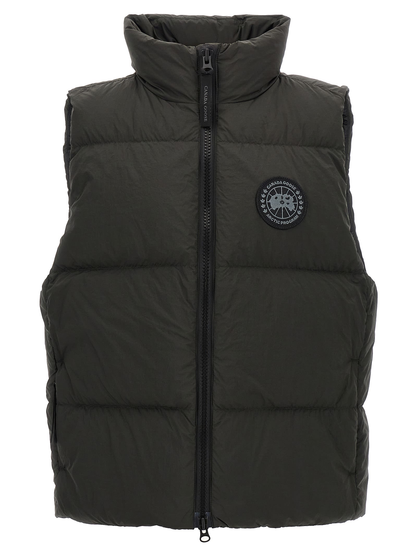 Shop Canada Goose Lawrence Puffer Vest In Gray