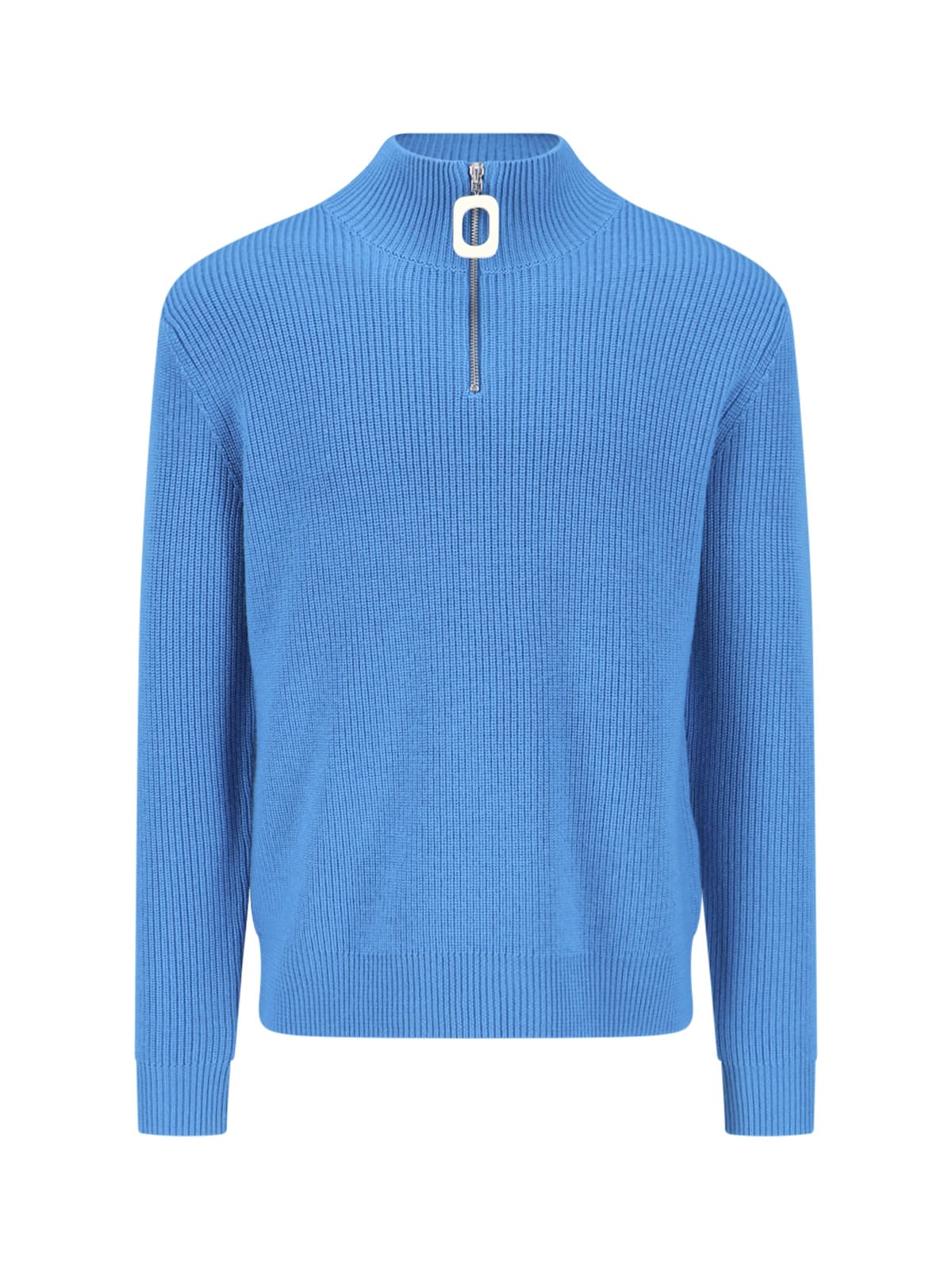 Shop Jw Anderson High Neck Sweater In Light Blue