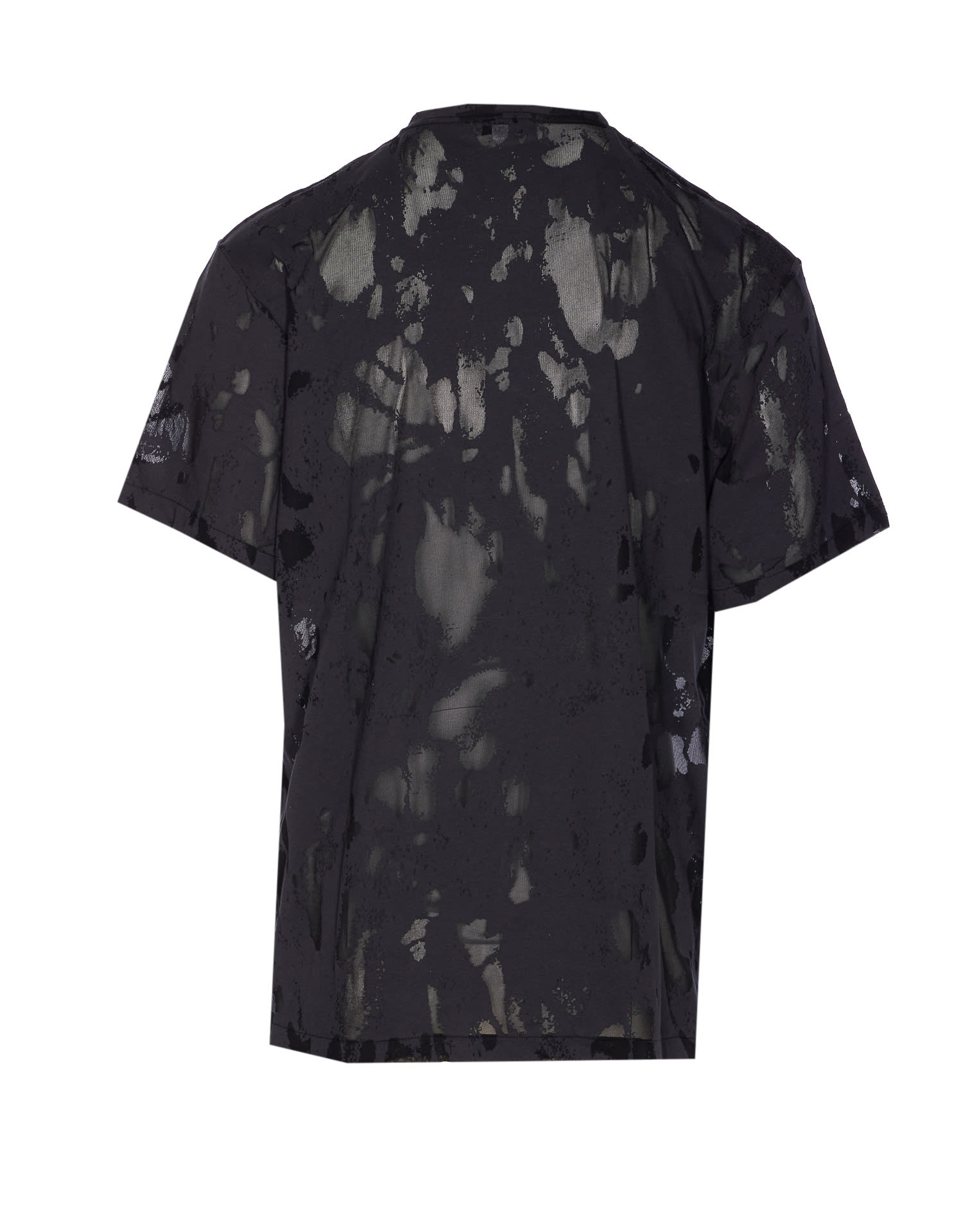 Alexander Mcqueen Alexander Mc Queen Charcoal Black Cotton T Shirt In Black