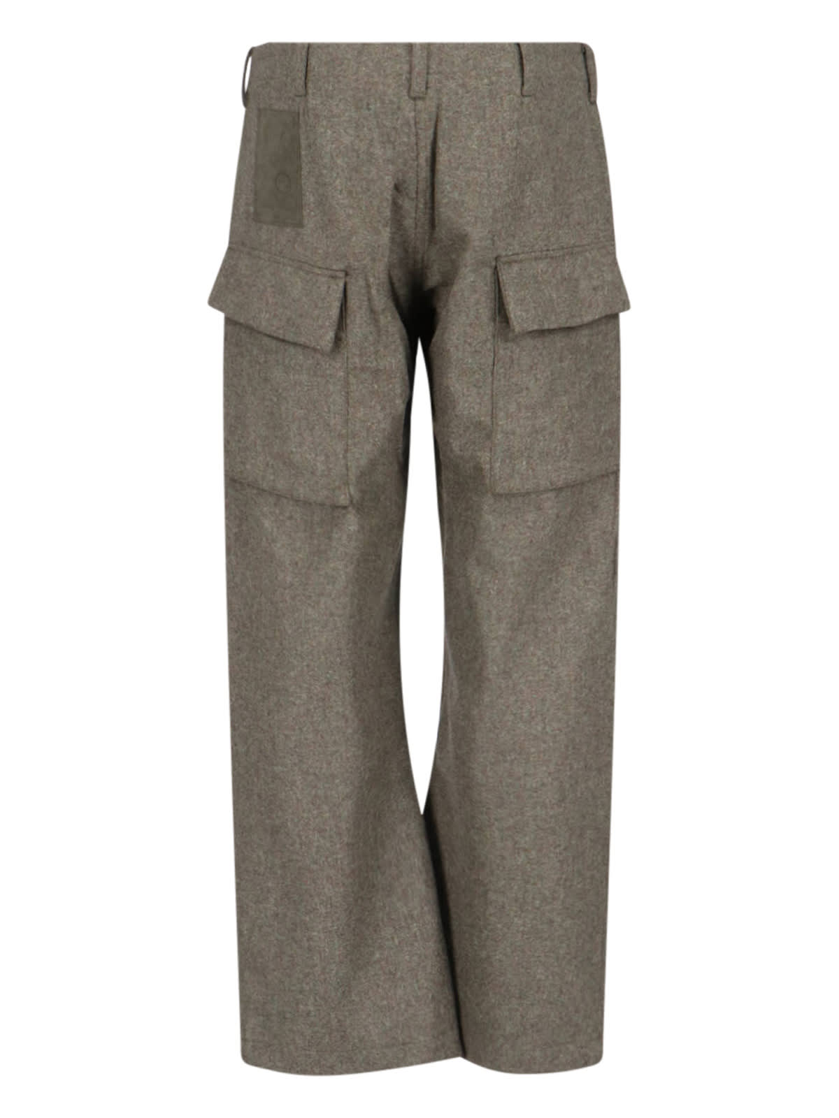 Ten C Straight Trousers With Belt Loops And Pockets In Green