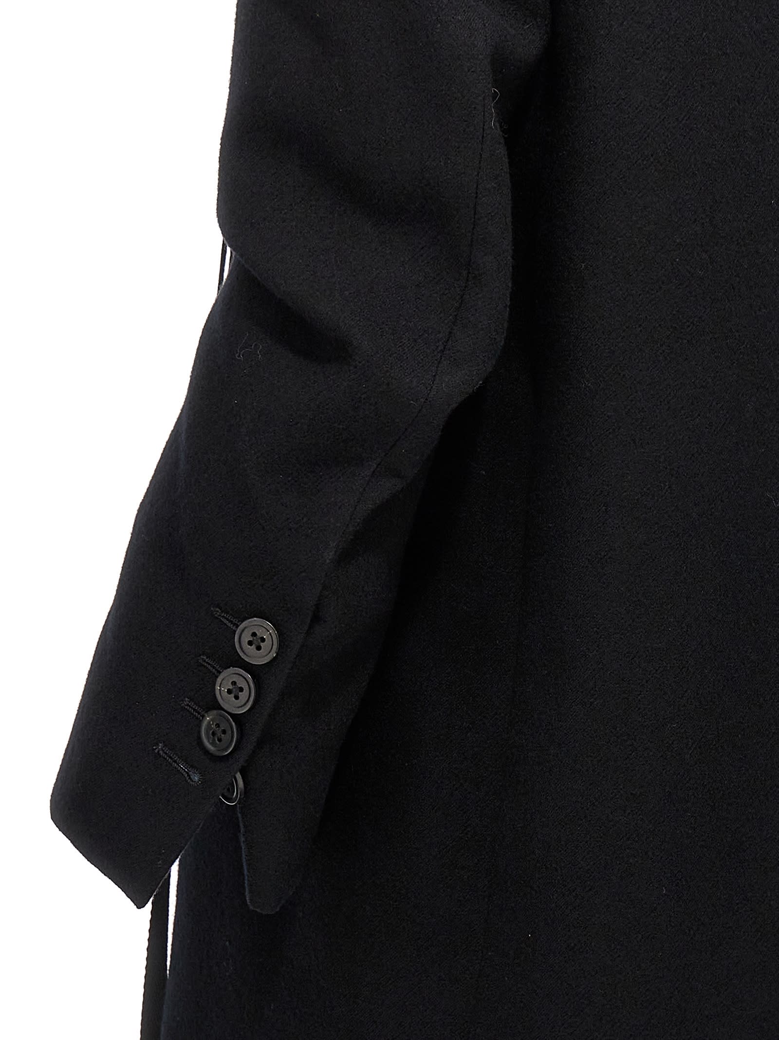 Shop Ann Demeulemeester Lieke Coat In Black