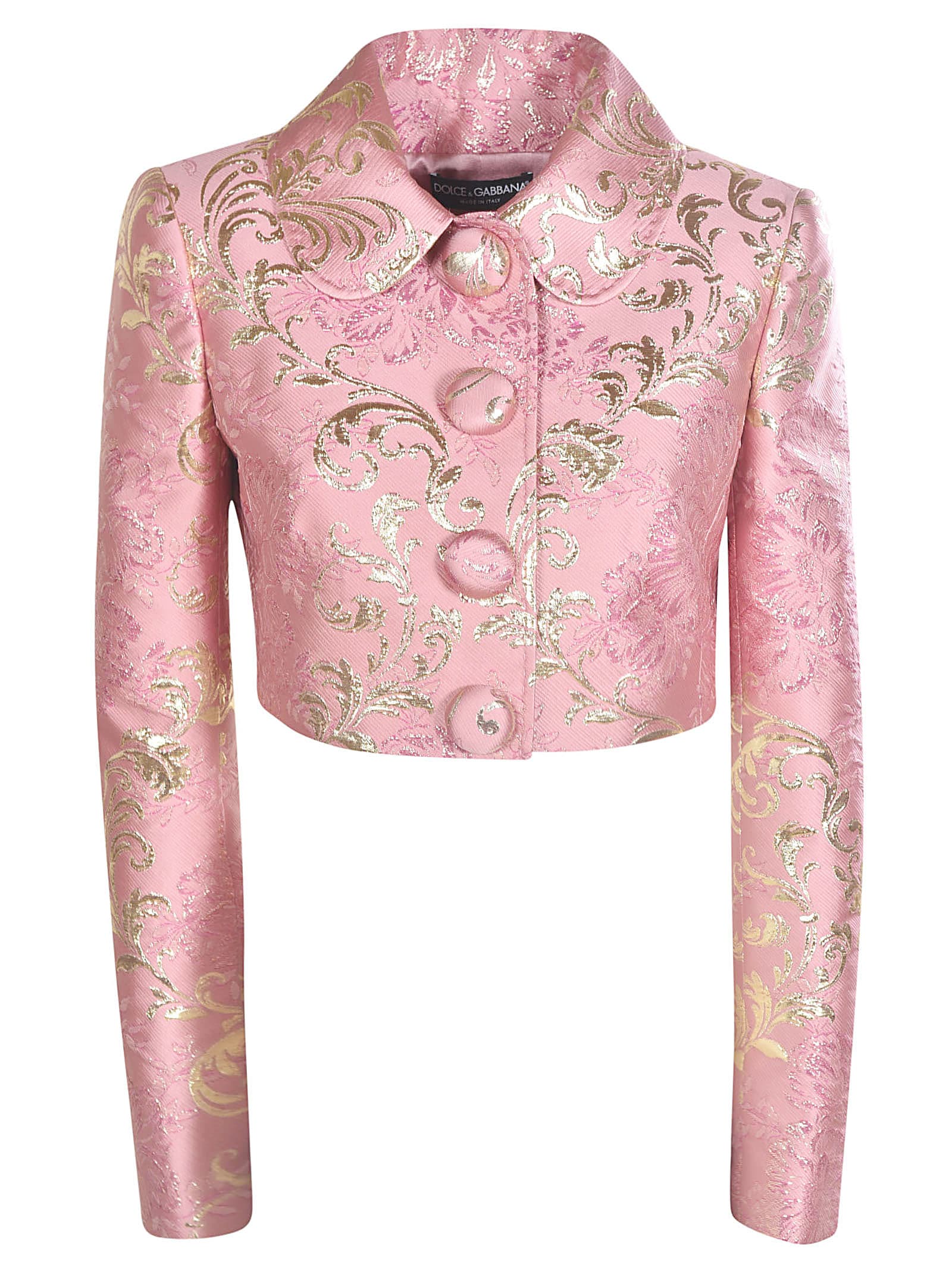 DOLCE & GABBANA EMBROIDERED CROPPED JACKET,11260734
