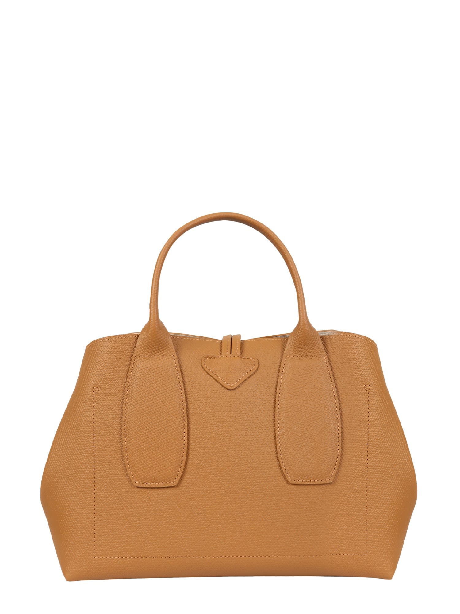 Shop Longchamp Medium Roseau Bag In Brown