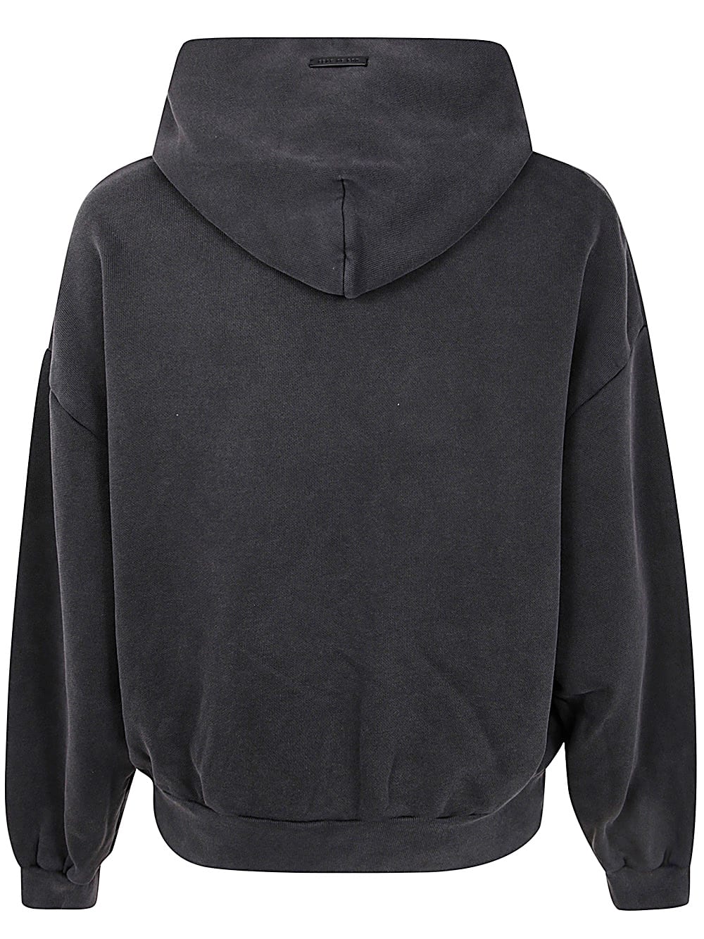 Shop Fear Of God Overlapped Hoodie Logo Black Print