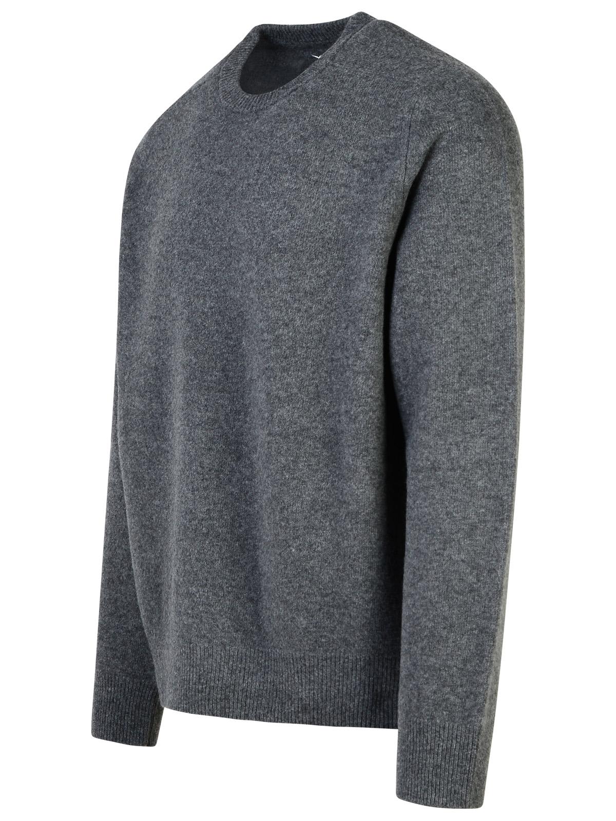 Shop Maison Margiela Grey Wool Sweater