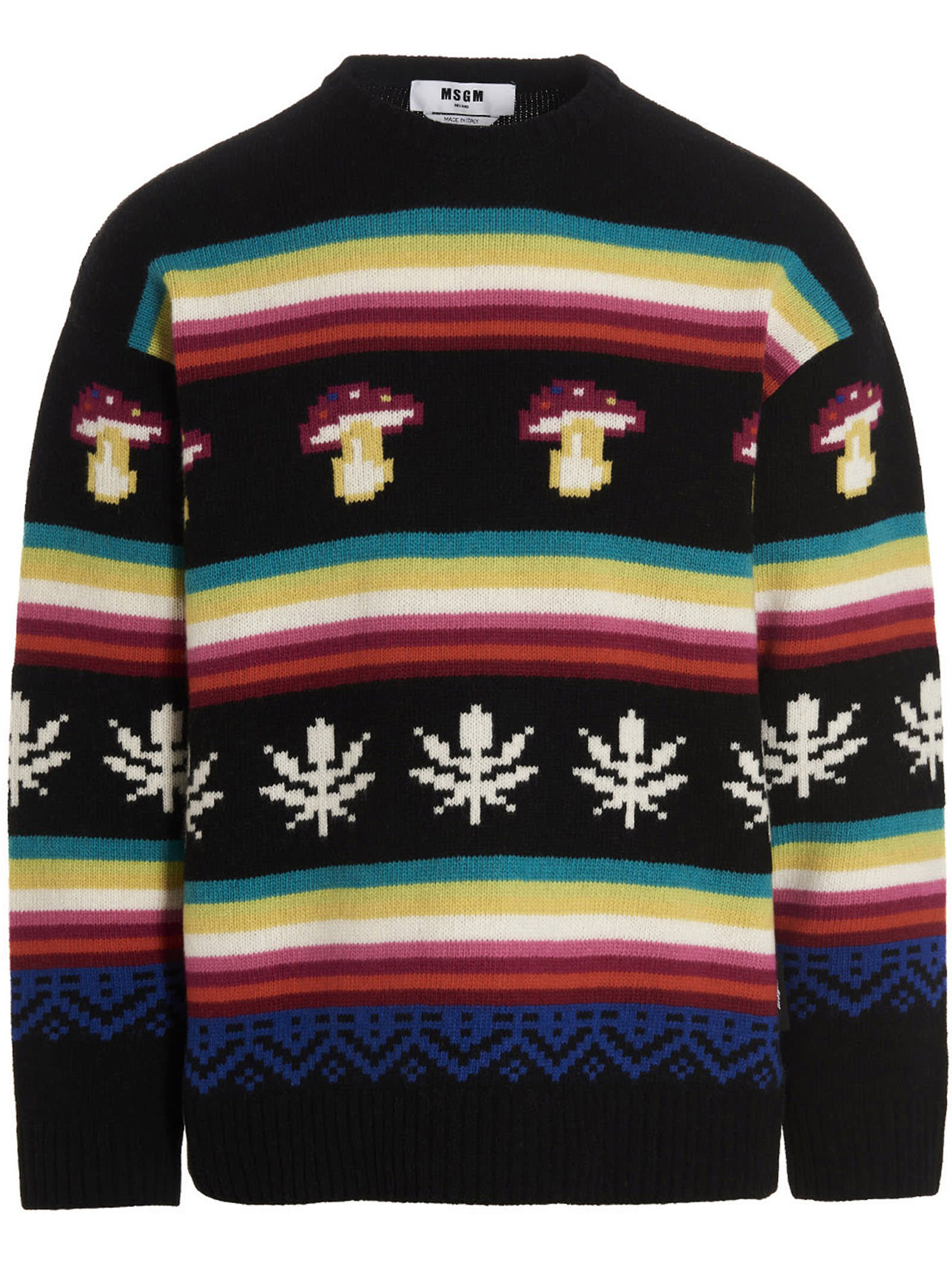 MSGM Jacquard Patterned Sweater
