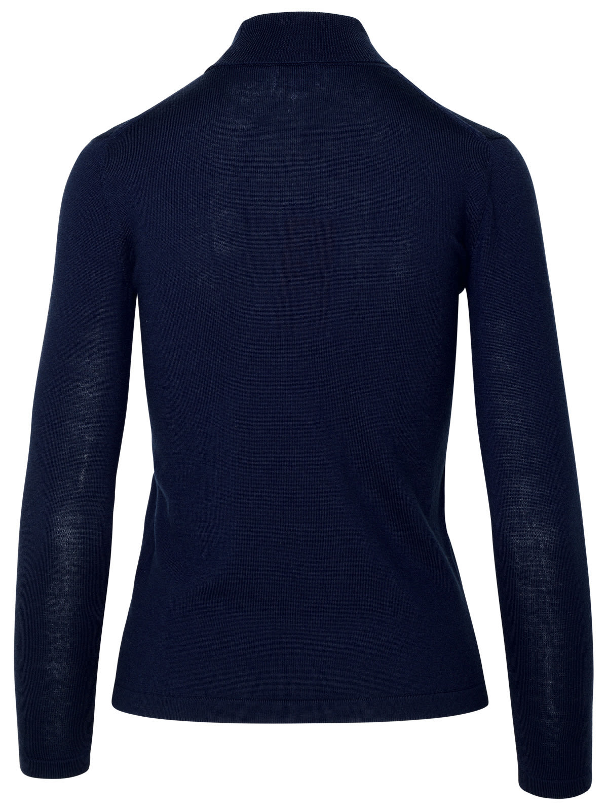 Shop Kenzo Blue Wool Turtleneck Sweater In Navy