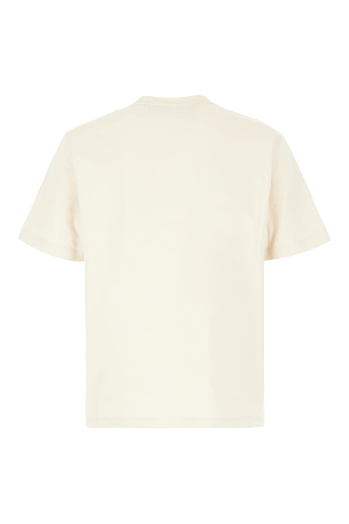 Shop Palm Angels Ivory Cotton Oversize T-shirt In Beige Orange