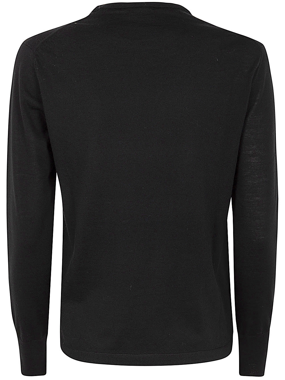 Shop Aspesi Round Neck Sweater In Black