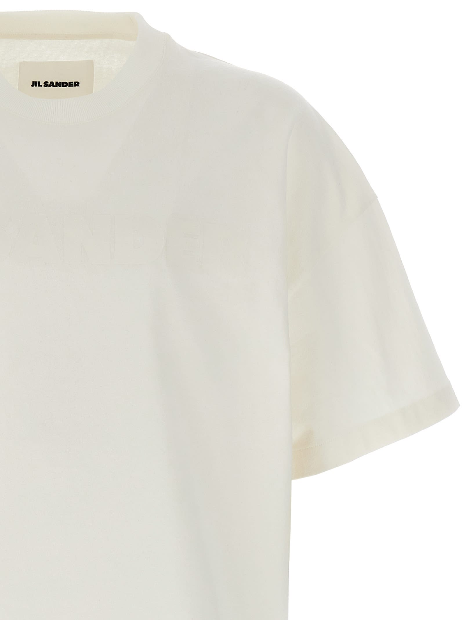 Shop Jil Sander Logo Print T-shirt In White