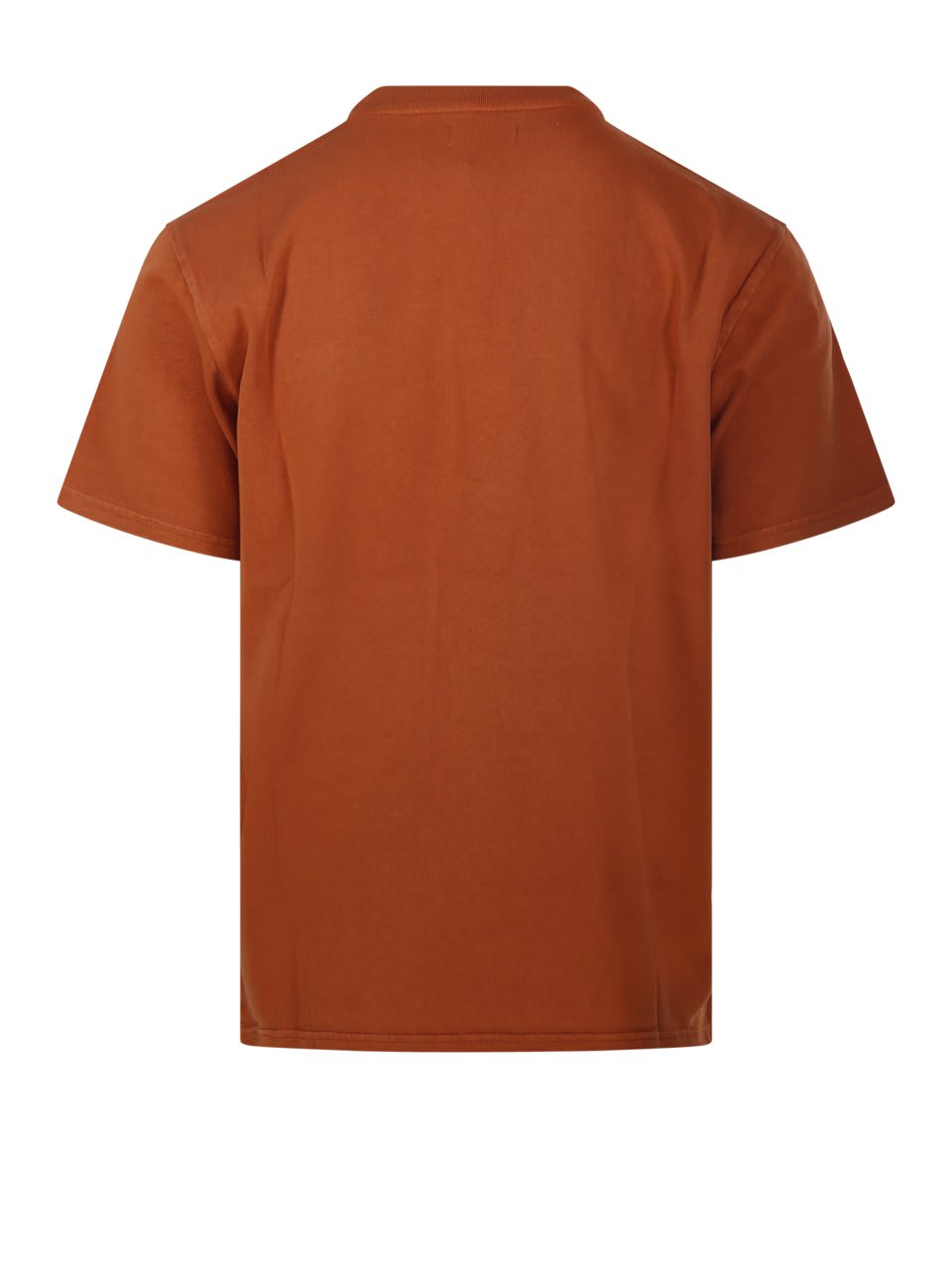 Autry Logo Patch Crewneck T-shirt In Rust