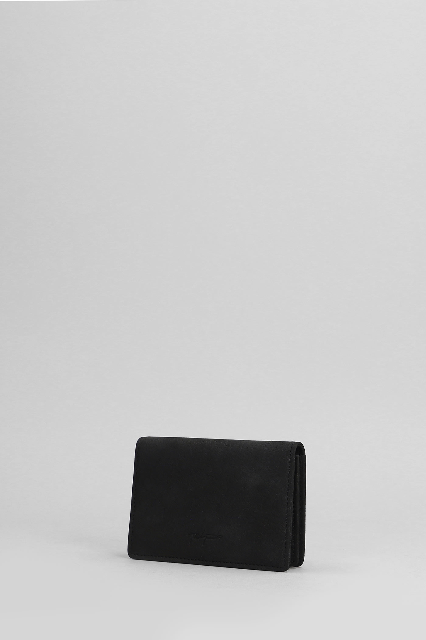 Shop Yohji Yamamoto Wallet In Black Leather