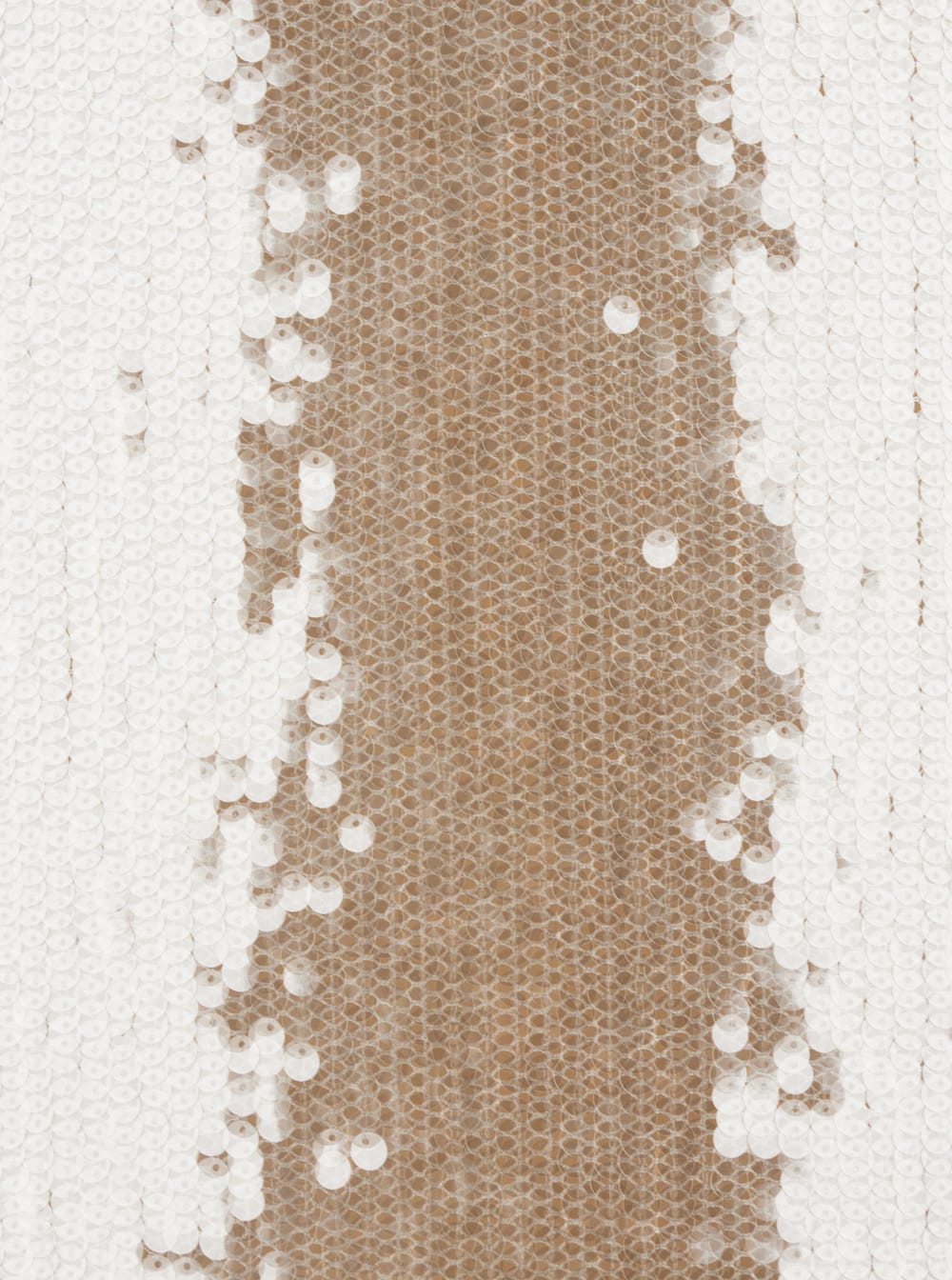 Federica Tosi Metallic Colored Skirt With Mesh Design And All-over Sequins In Metallic