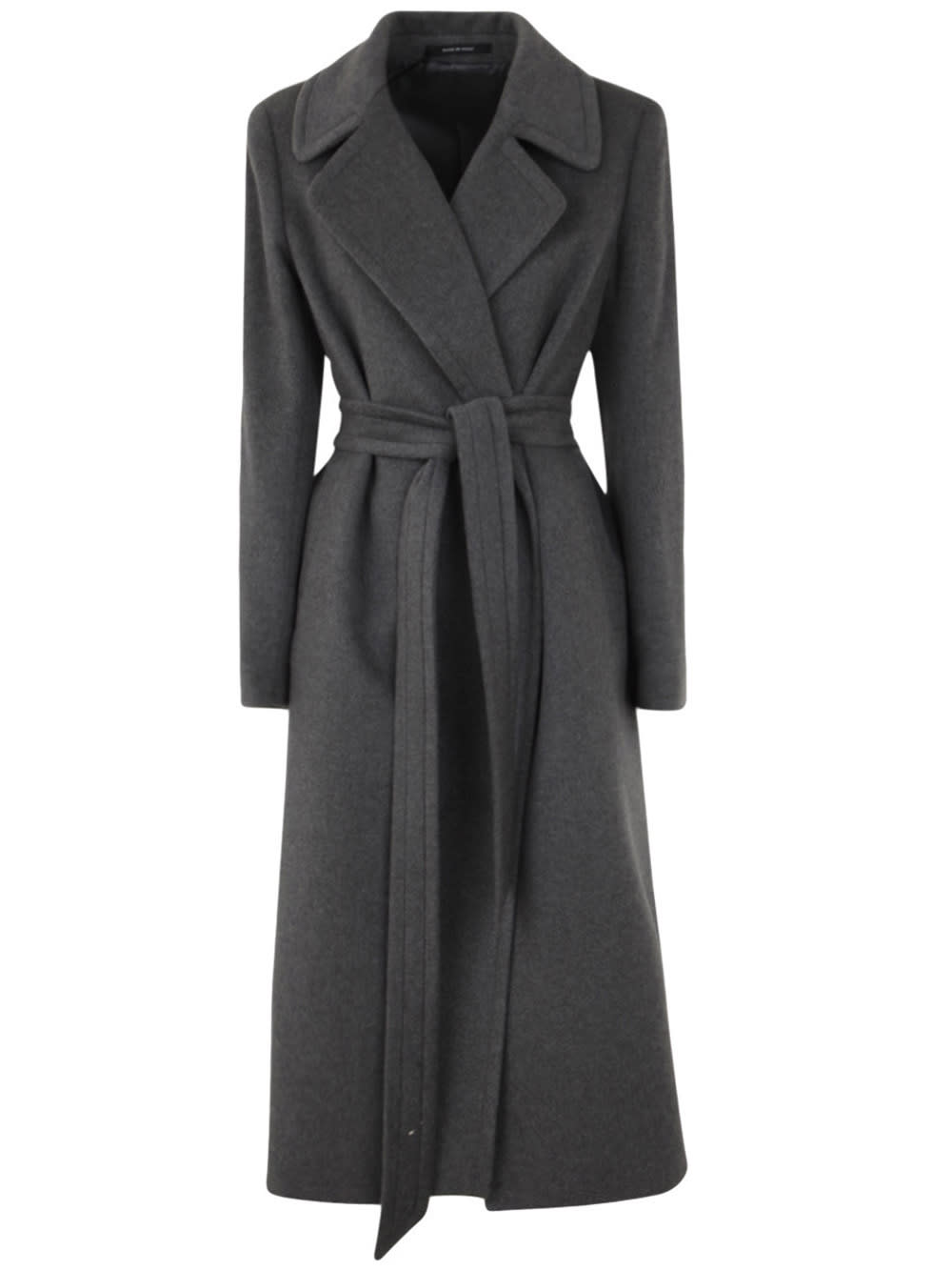 Tagliatore Belted Coat With Revers
