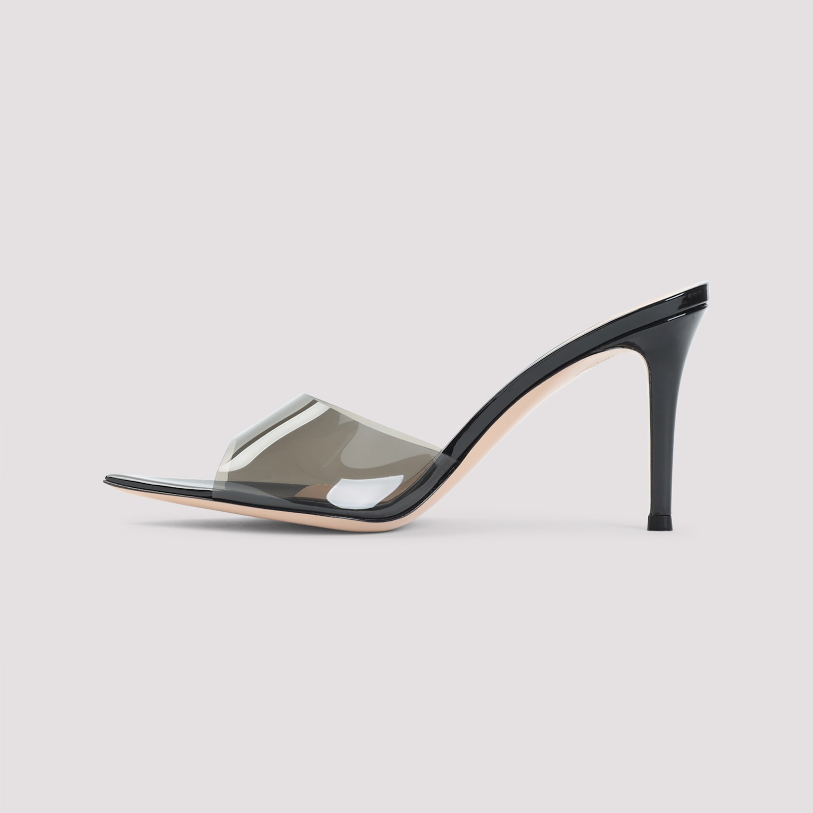 Gianvito Rossi Elle 85 Pointed Toe Mules In Black
