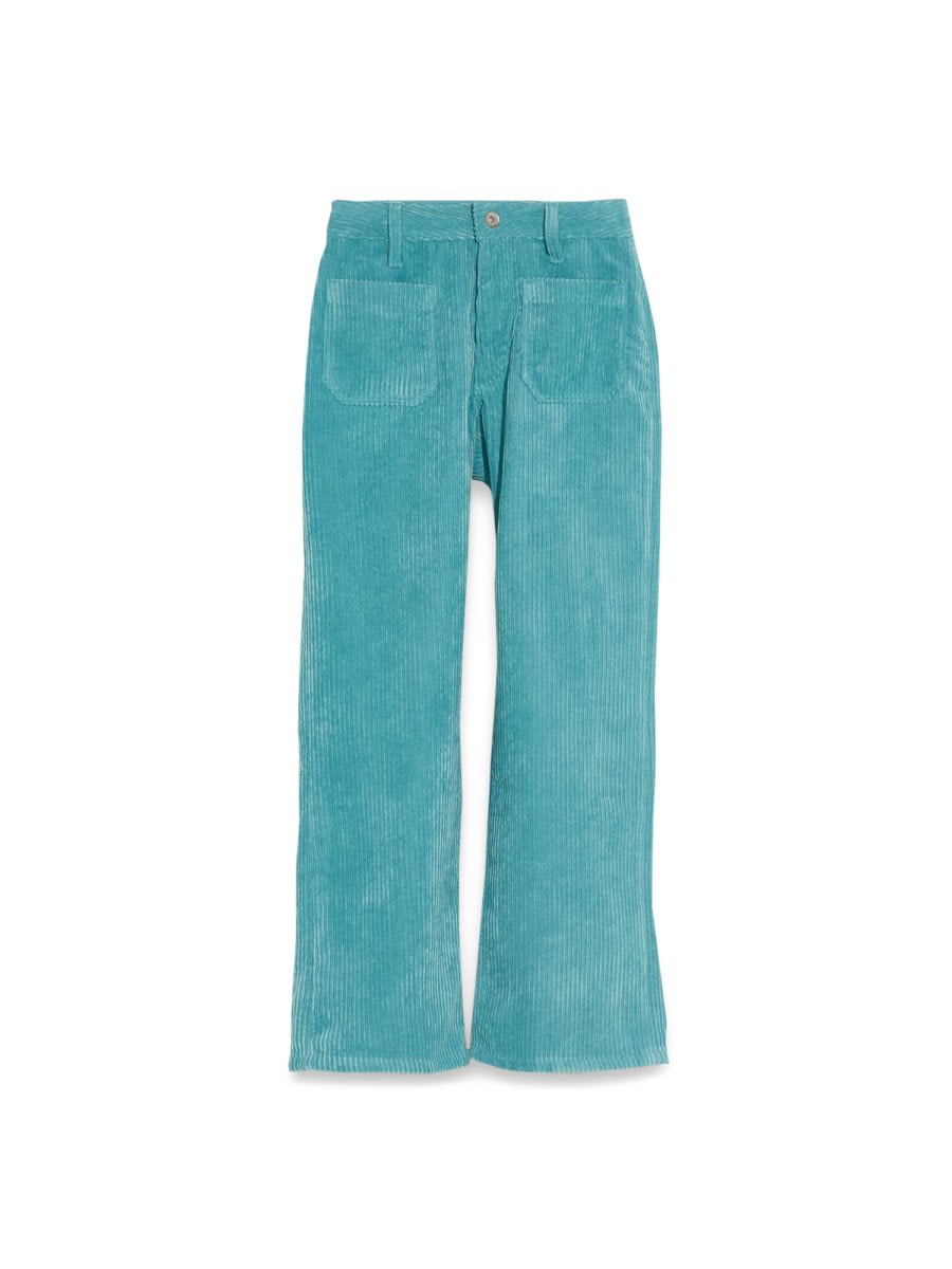 Shop Bellerose Light Blue Pants In Baby Blue