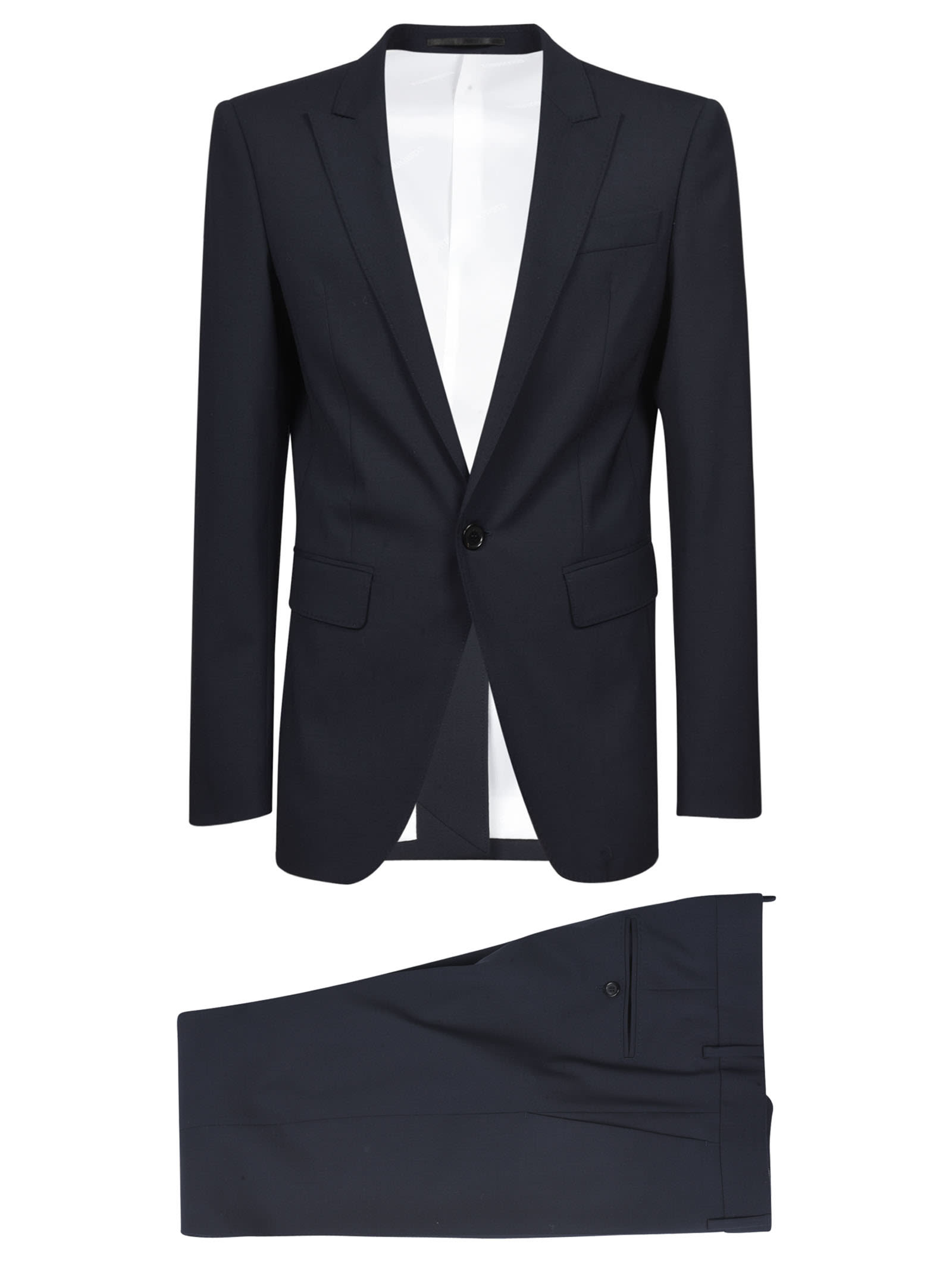 Dsquared2 Single-breasted Suit In Dark Blue