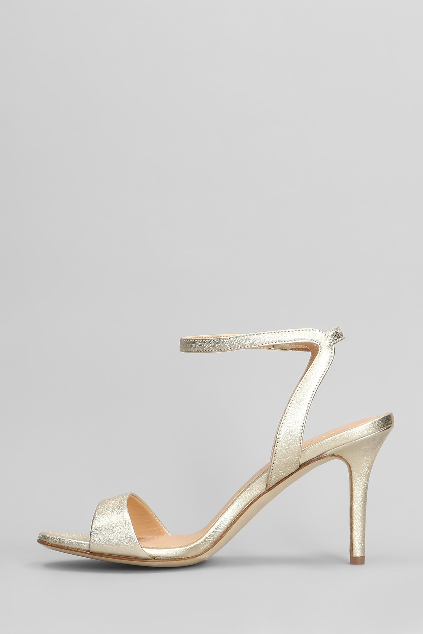 The Seller Sandals In Platinum Leather