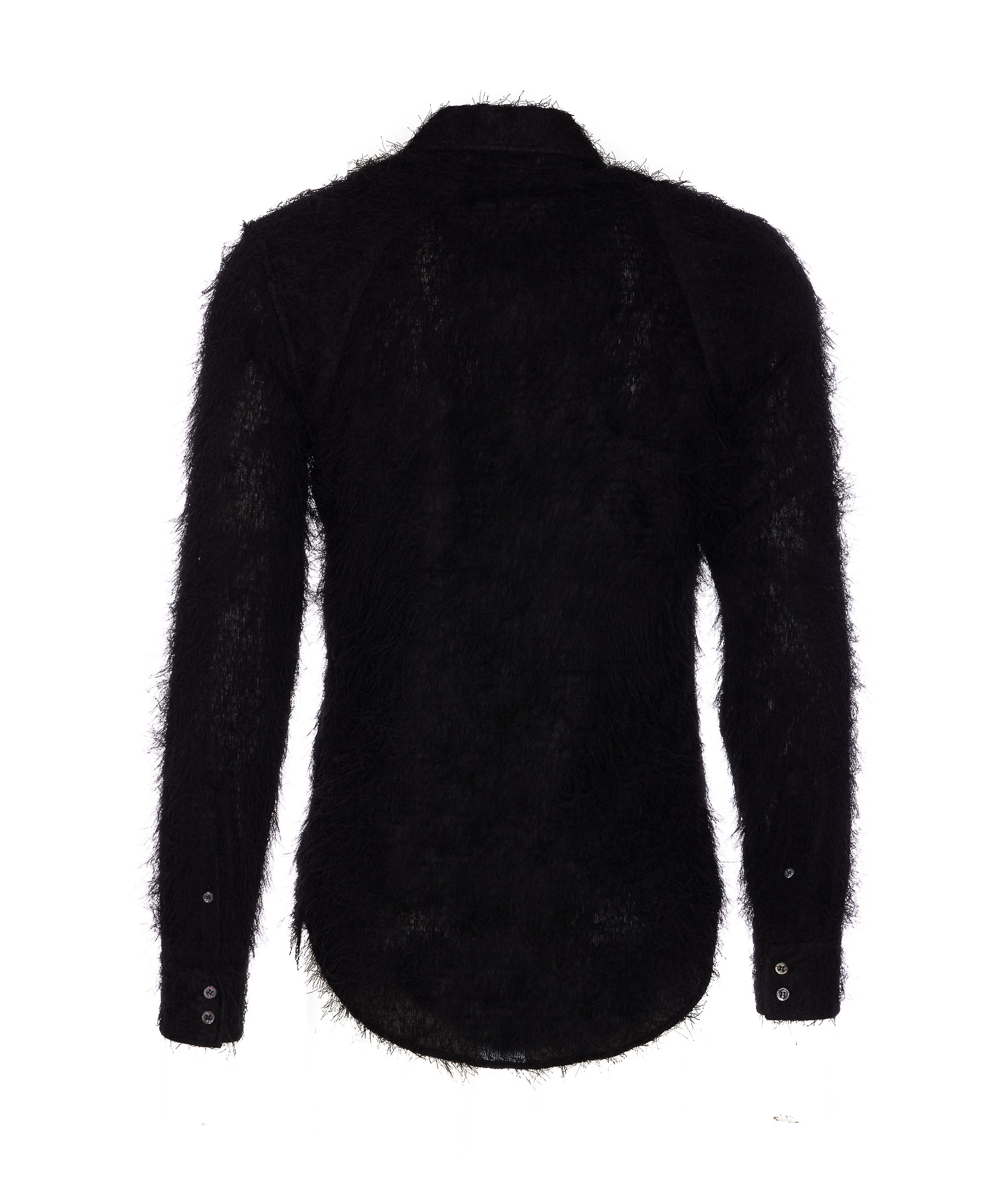 Alexander Mcqueen Harness Fringed Shirt In Black