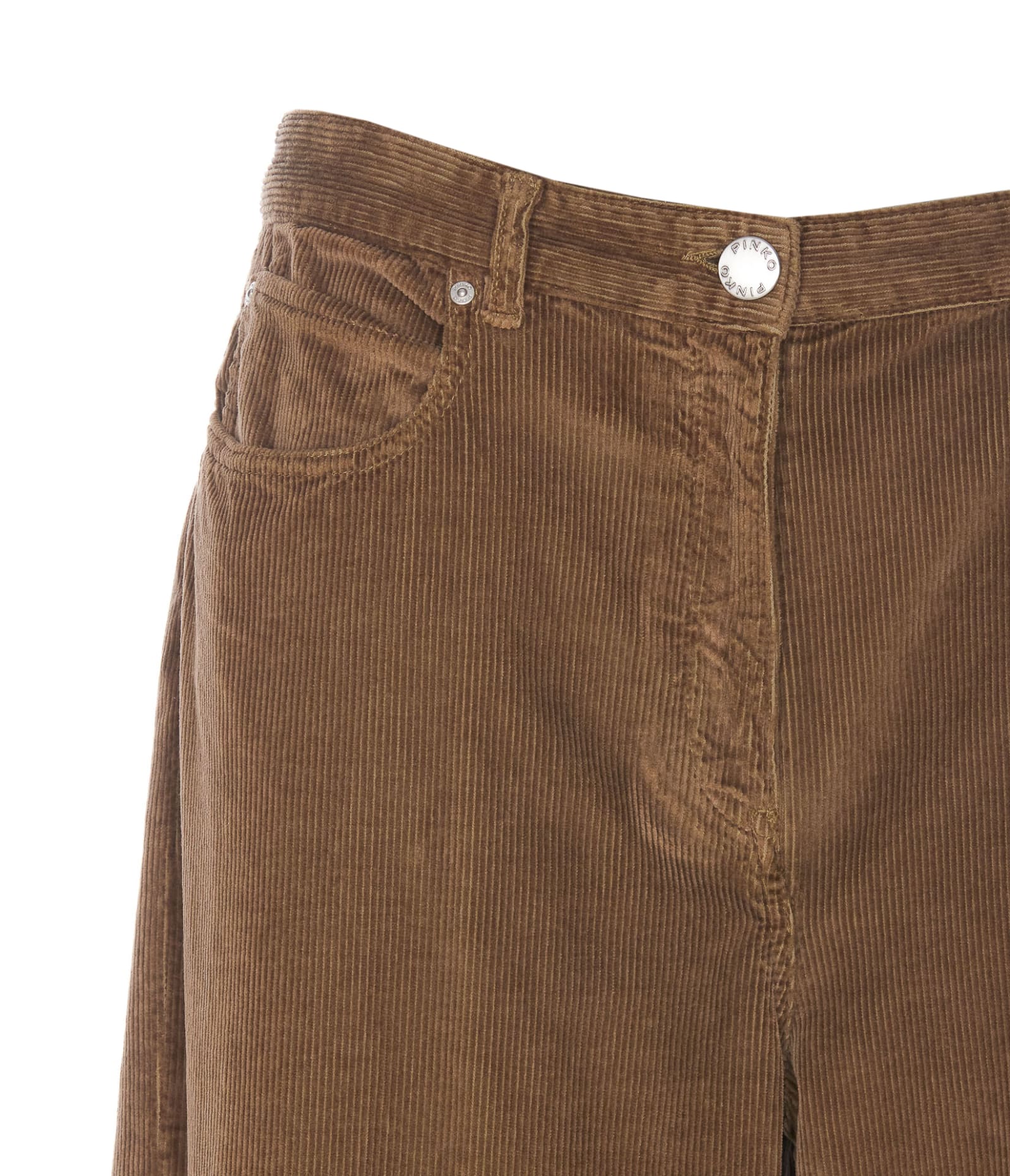 Shop Pinko Wendy Pants In Brown