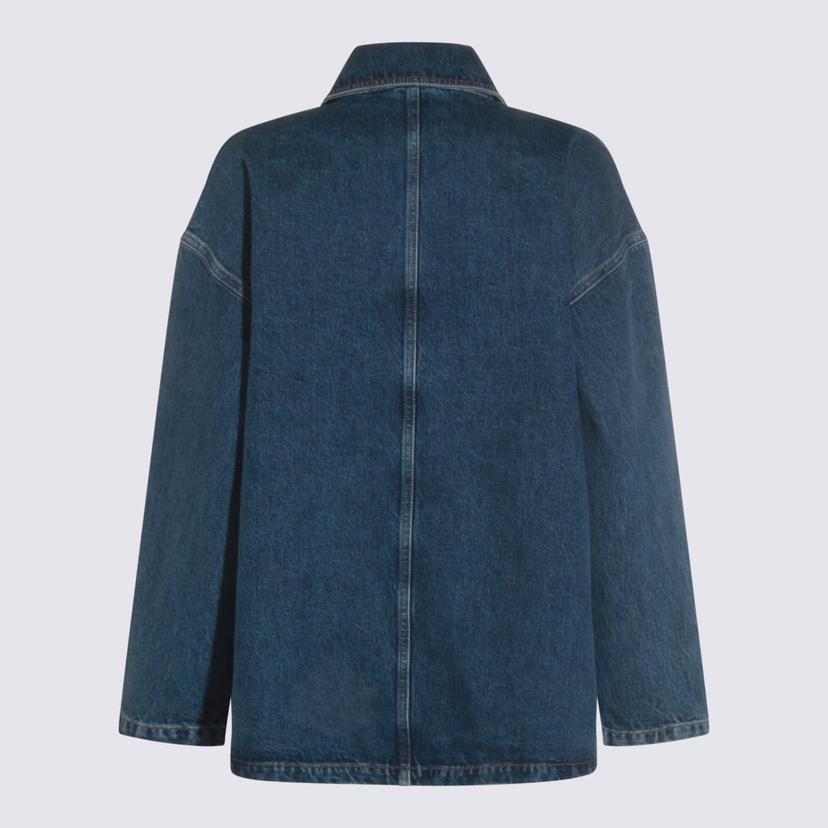 Anine Bing Womens Clean Indigo Denim Luca Relaxed-fit Denim Jacket In Blue
