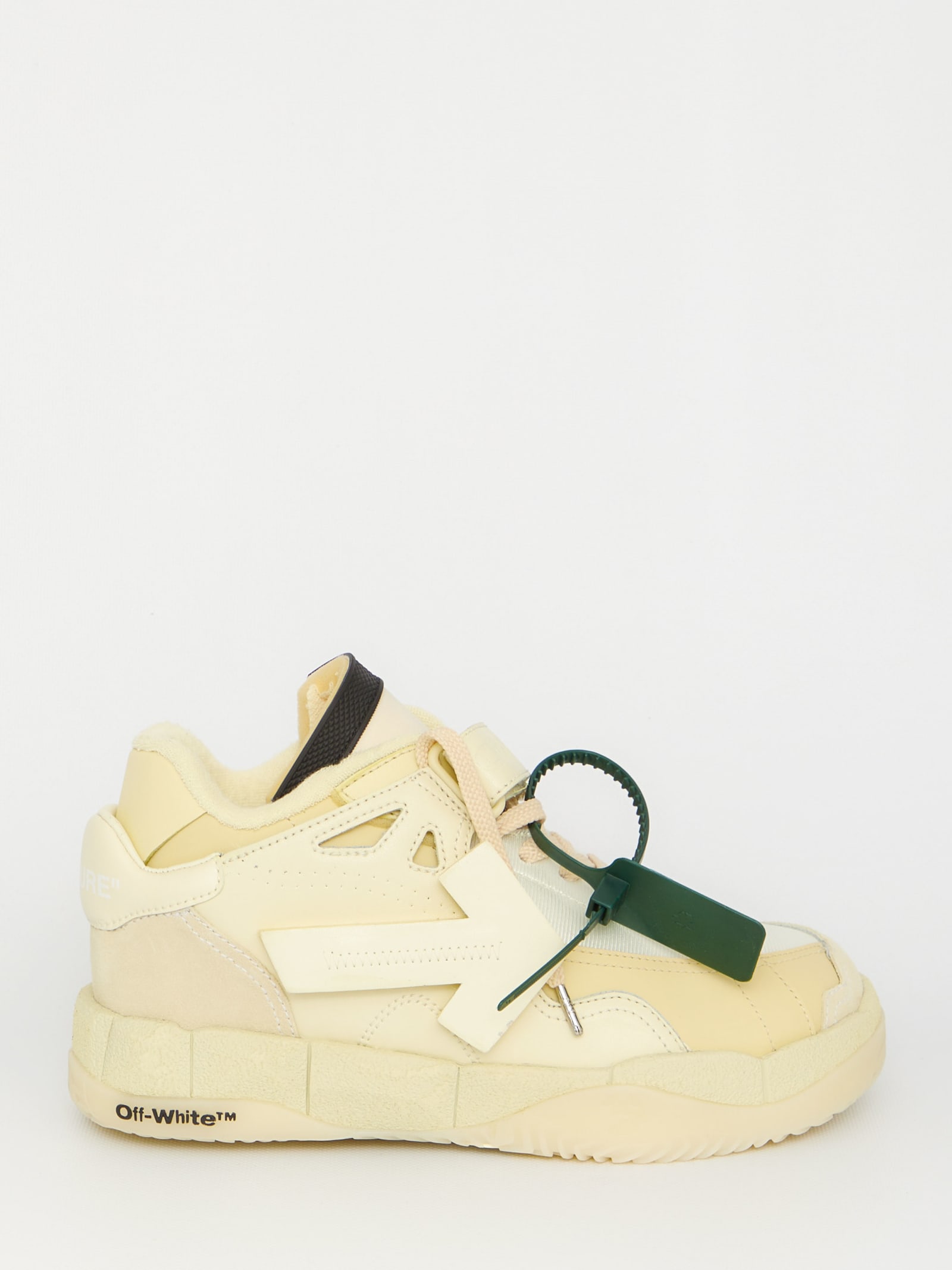 Off-white Low Top Puzzle Couture Sneakers In White