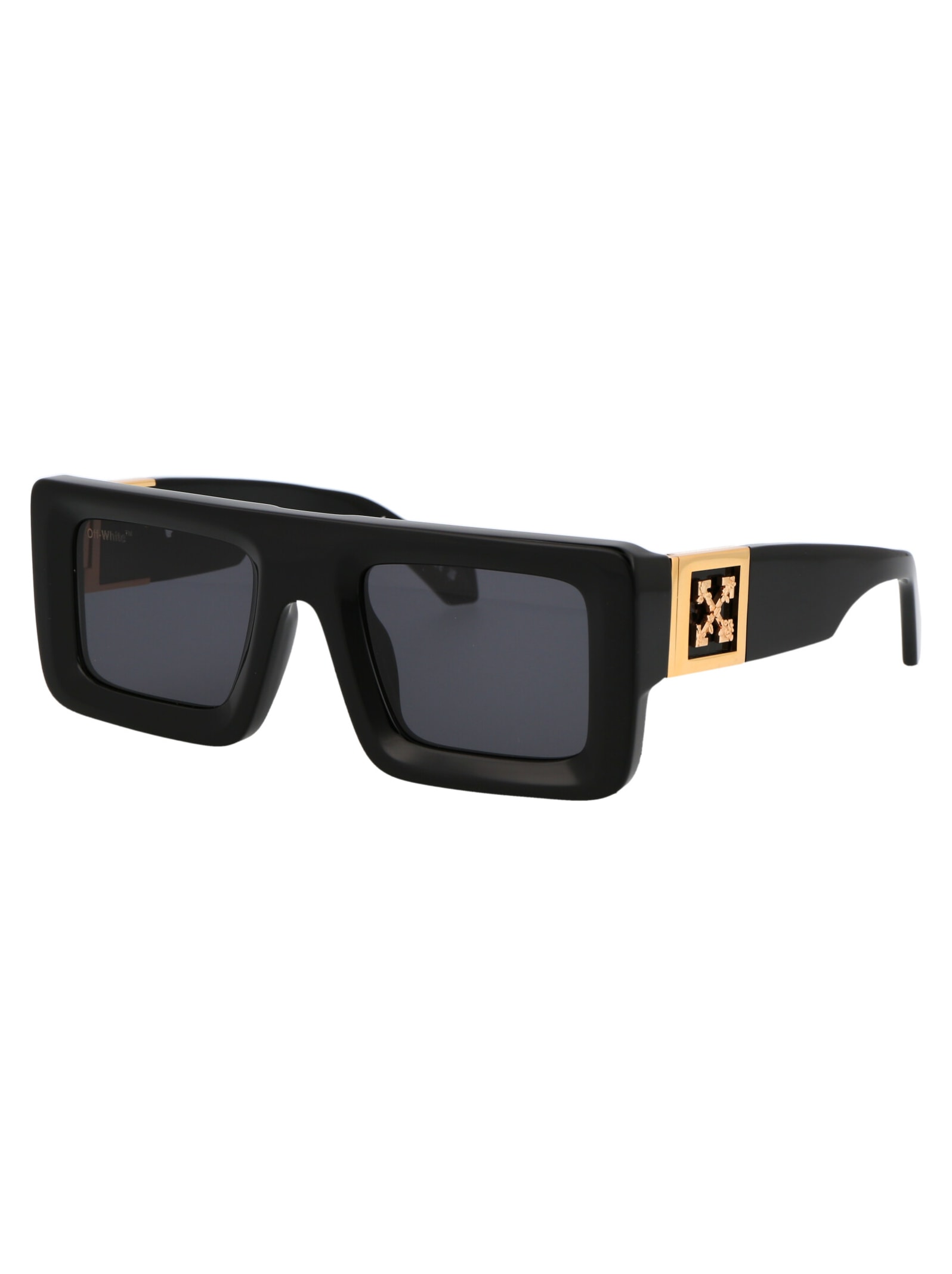 Shop Off-white Leonardo Sunglasses In 1007 Black