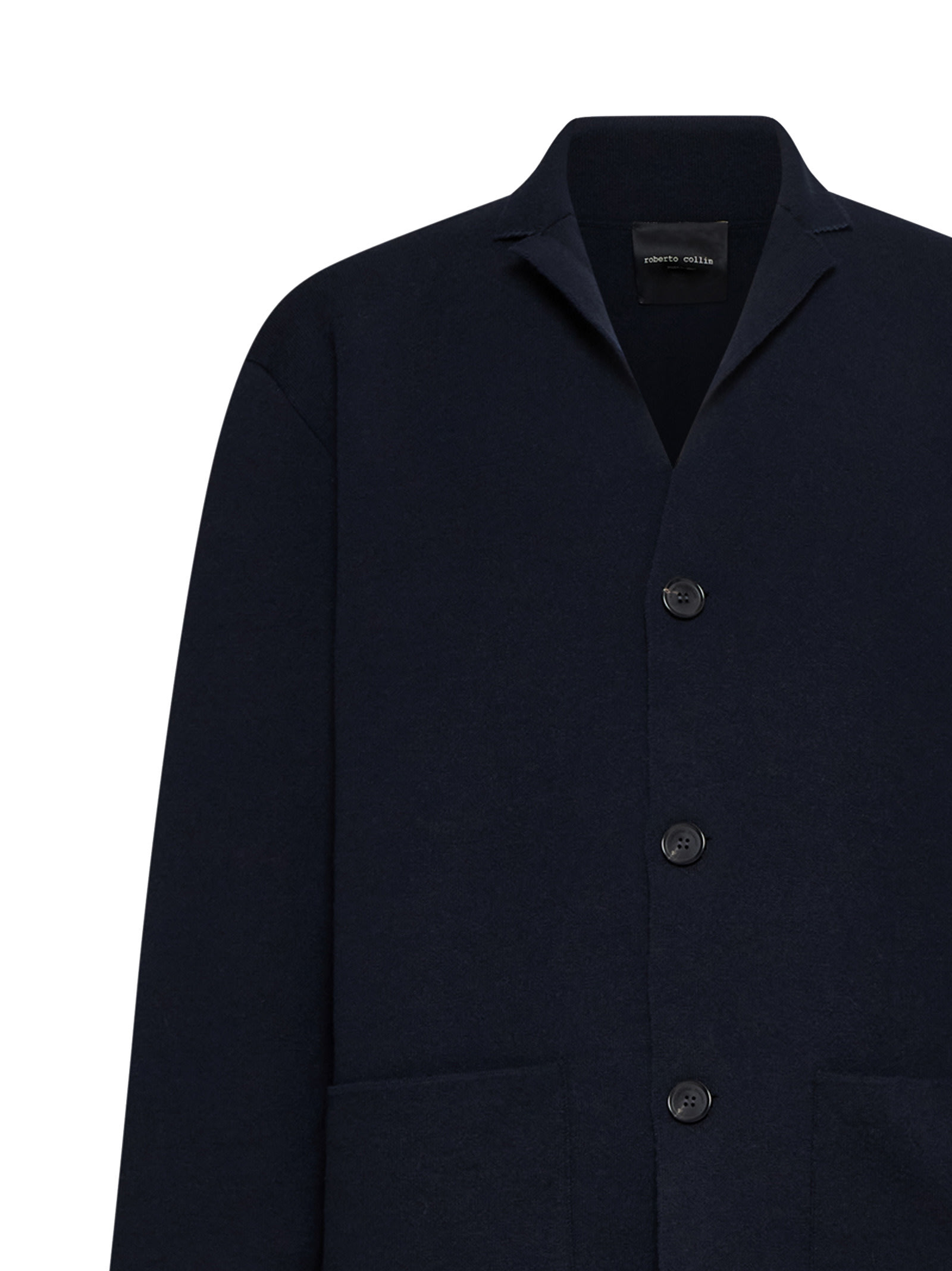 Shop Roberto Collina Coat In Blue