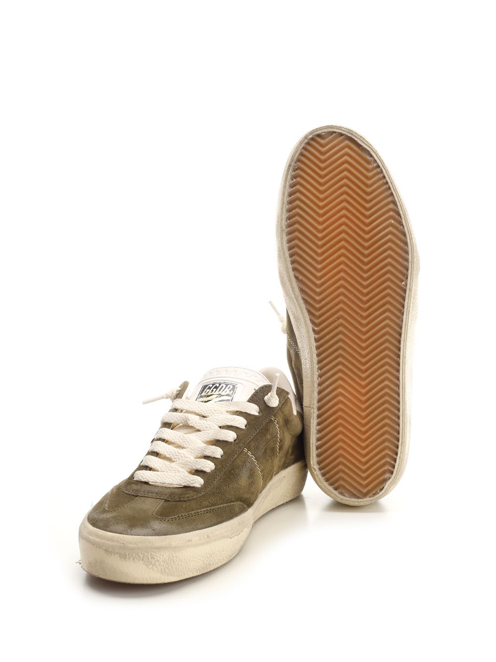 Shop Golden Goose Soul Star Sneakers In Green