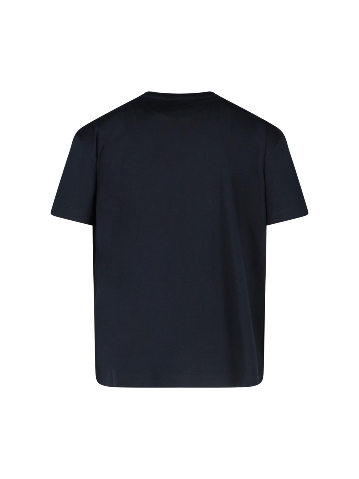 Shop Valentino V Detail T-shirt In Black