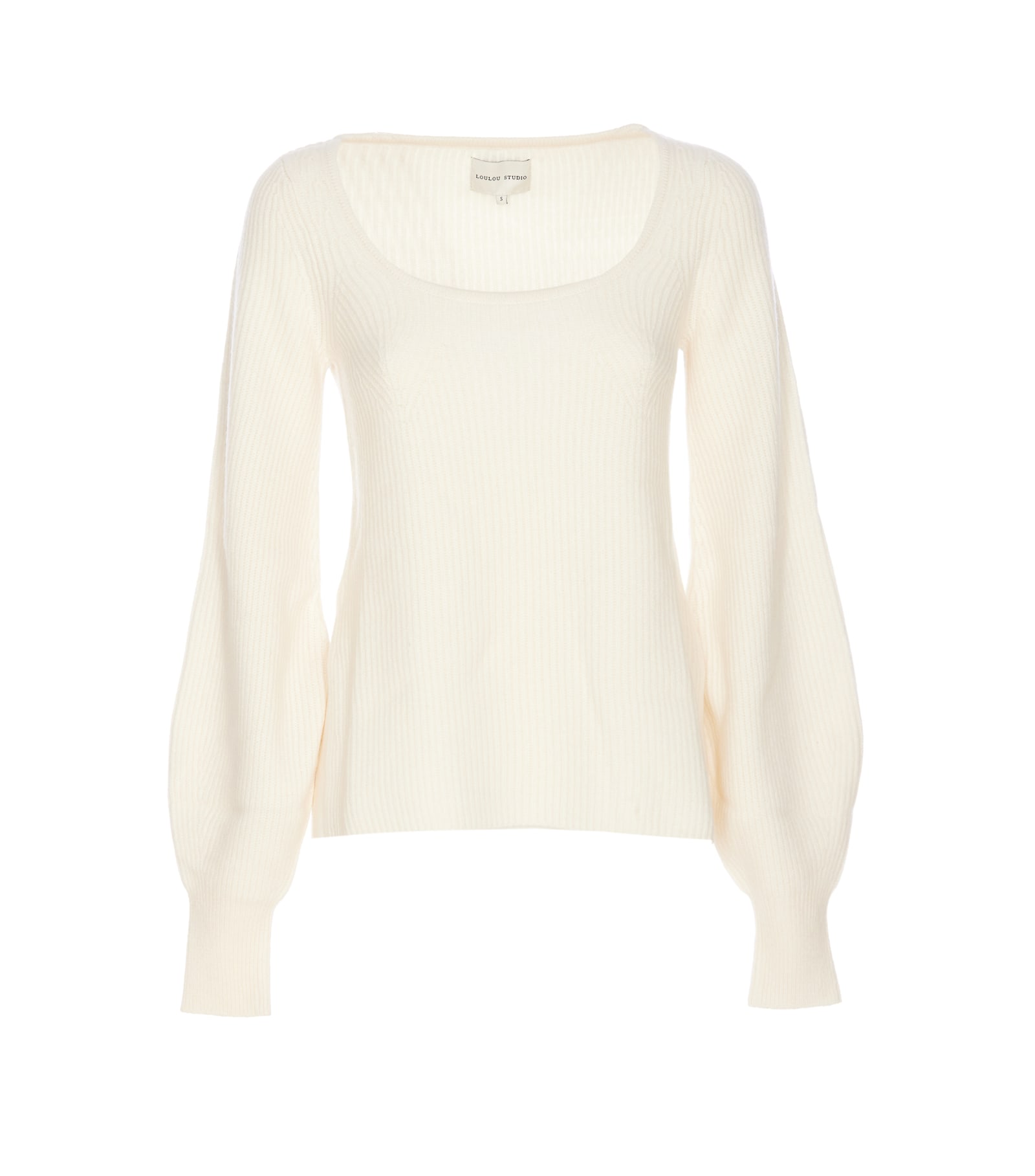 Shop Loulou Studio Hermus Sweater In White