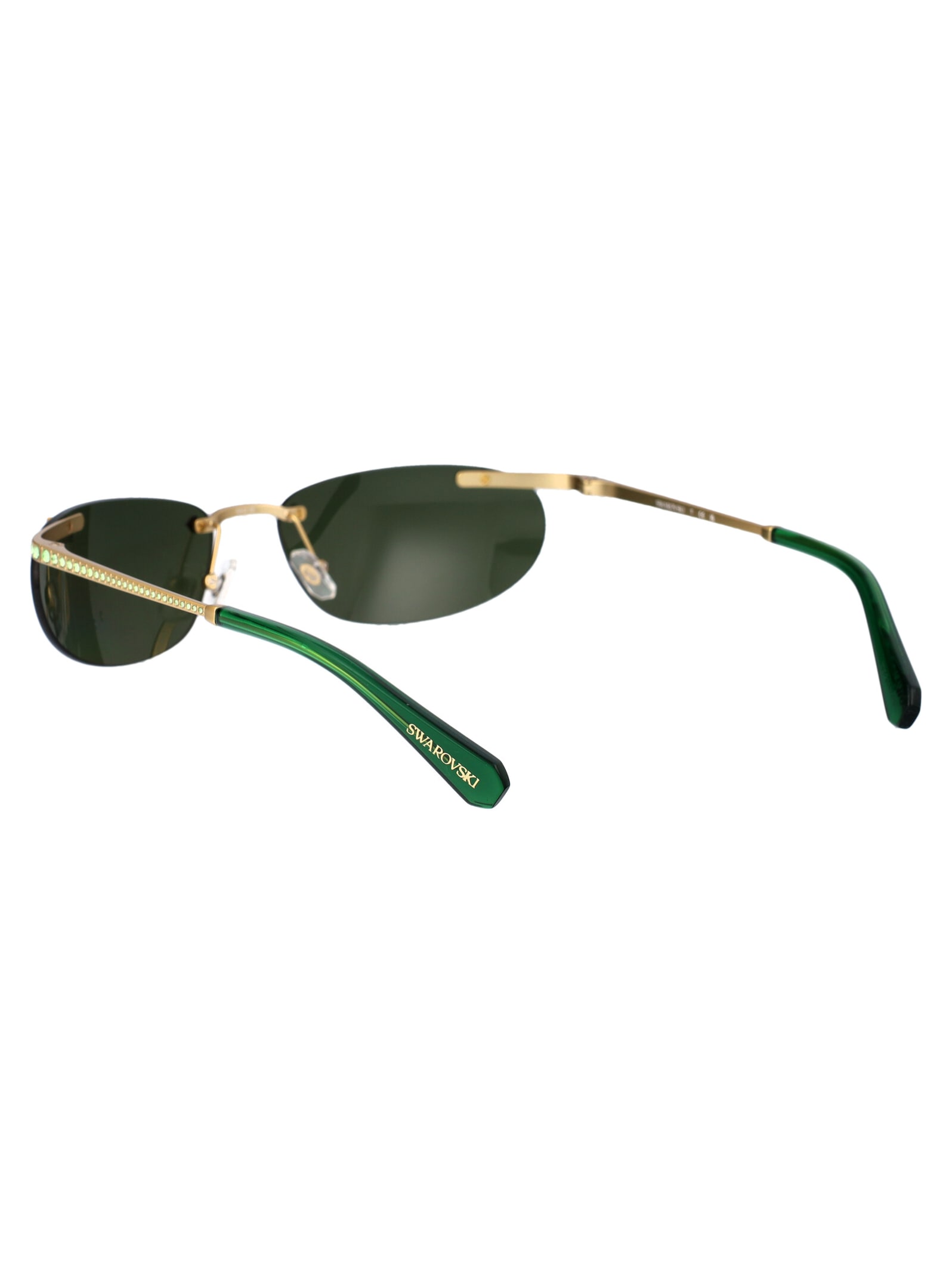 Shop Swarovski 0sk7019 Sunglasses In 402471 Matte Gold