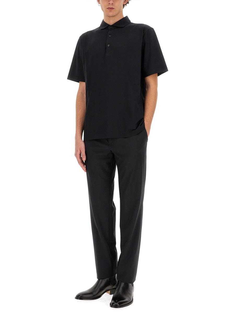 Shop Lardini Jersey Polo. In Black