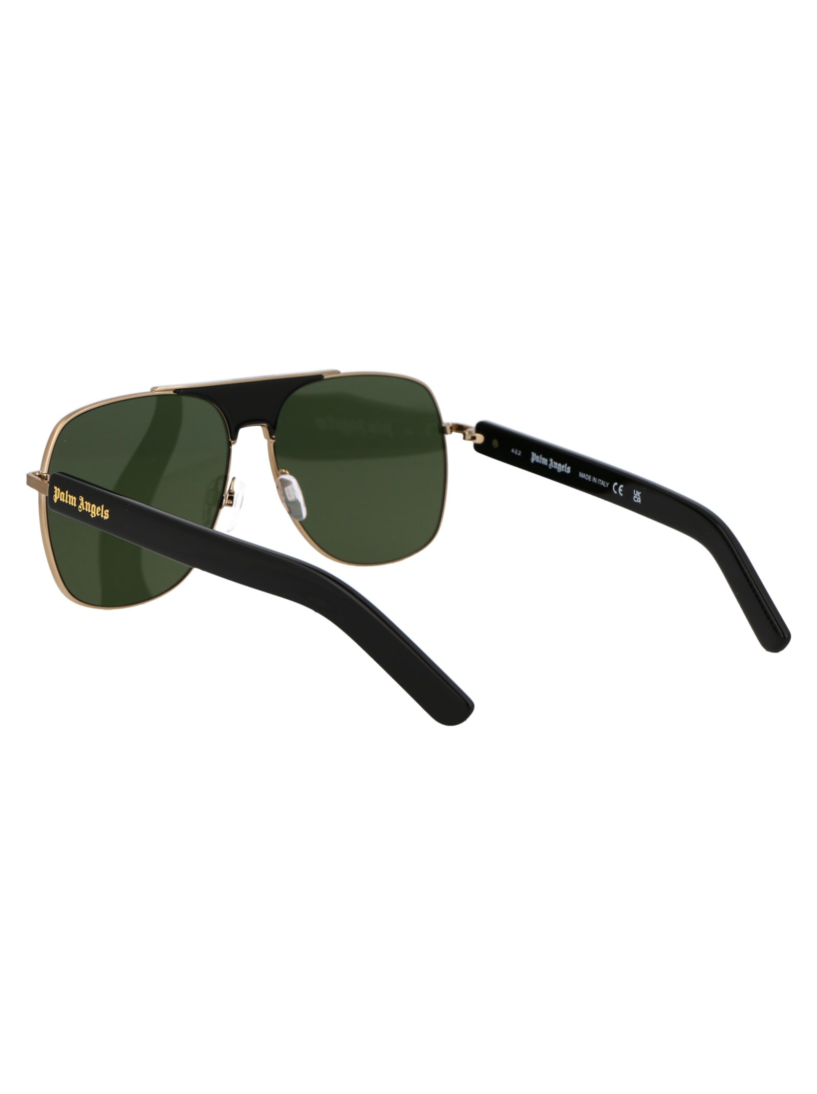 Shop Palm Angels Bay Sunglasses In 1055 Black