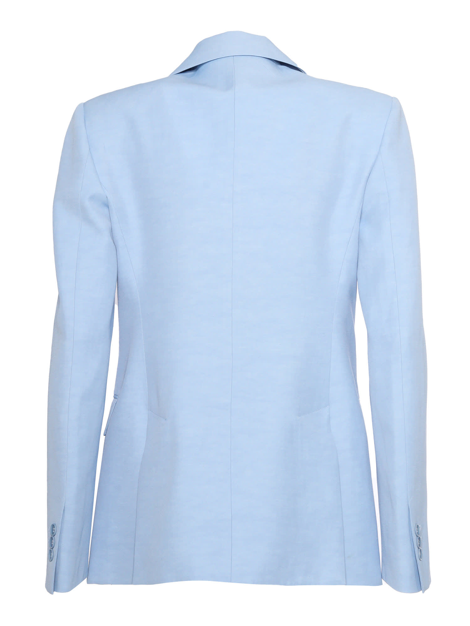 Shop P.a.r.o.s.h Womens Single-breasted Blazer In Light Blue
