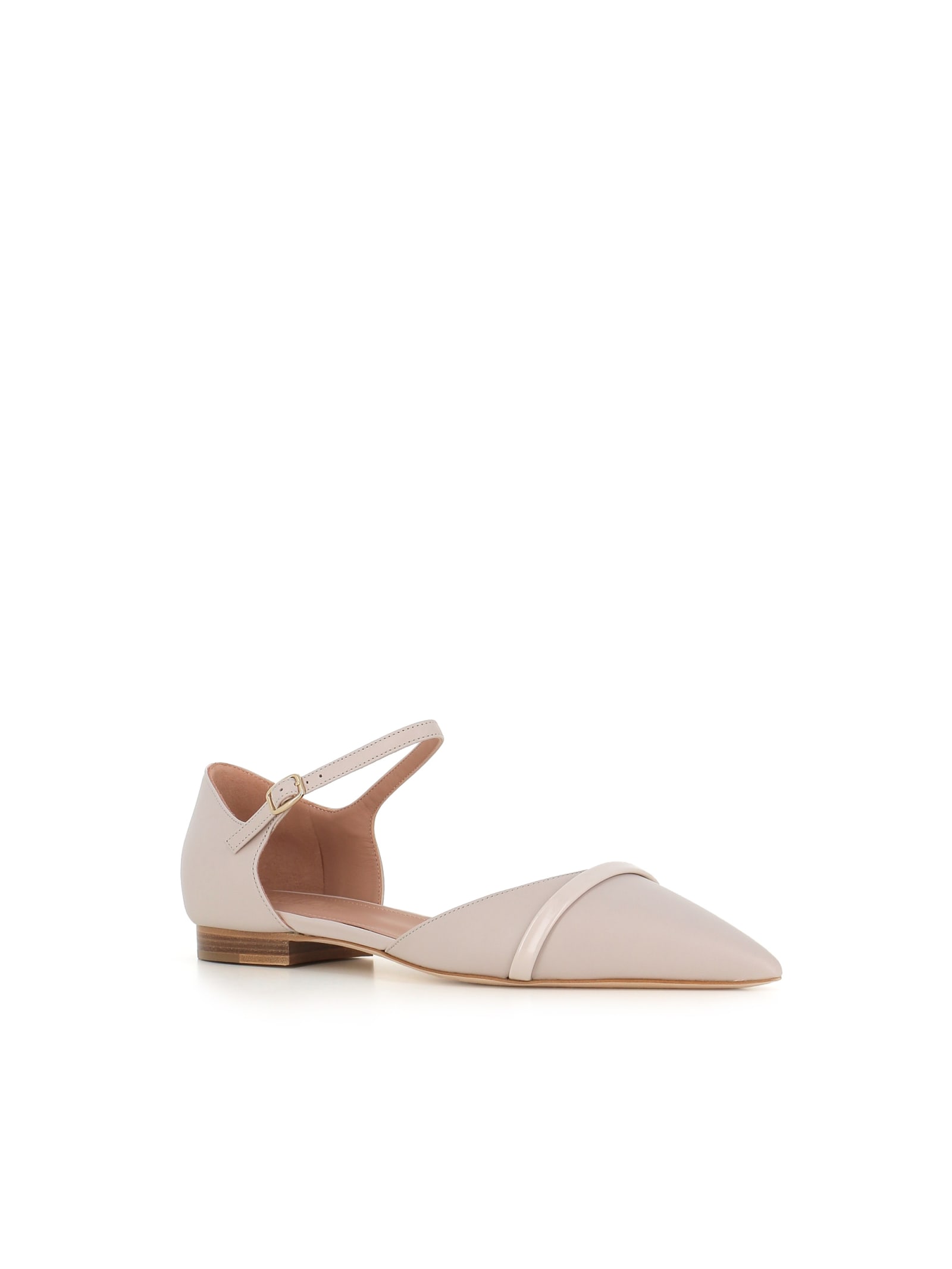 Shop Malone Souliers Ballerina Hayes 10-2 In Light Grey