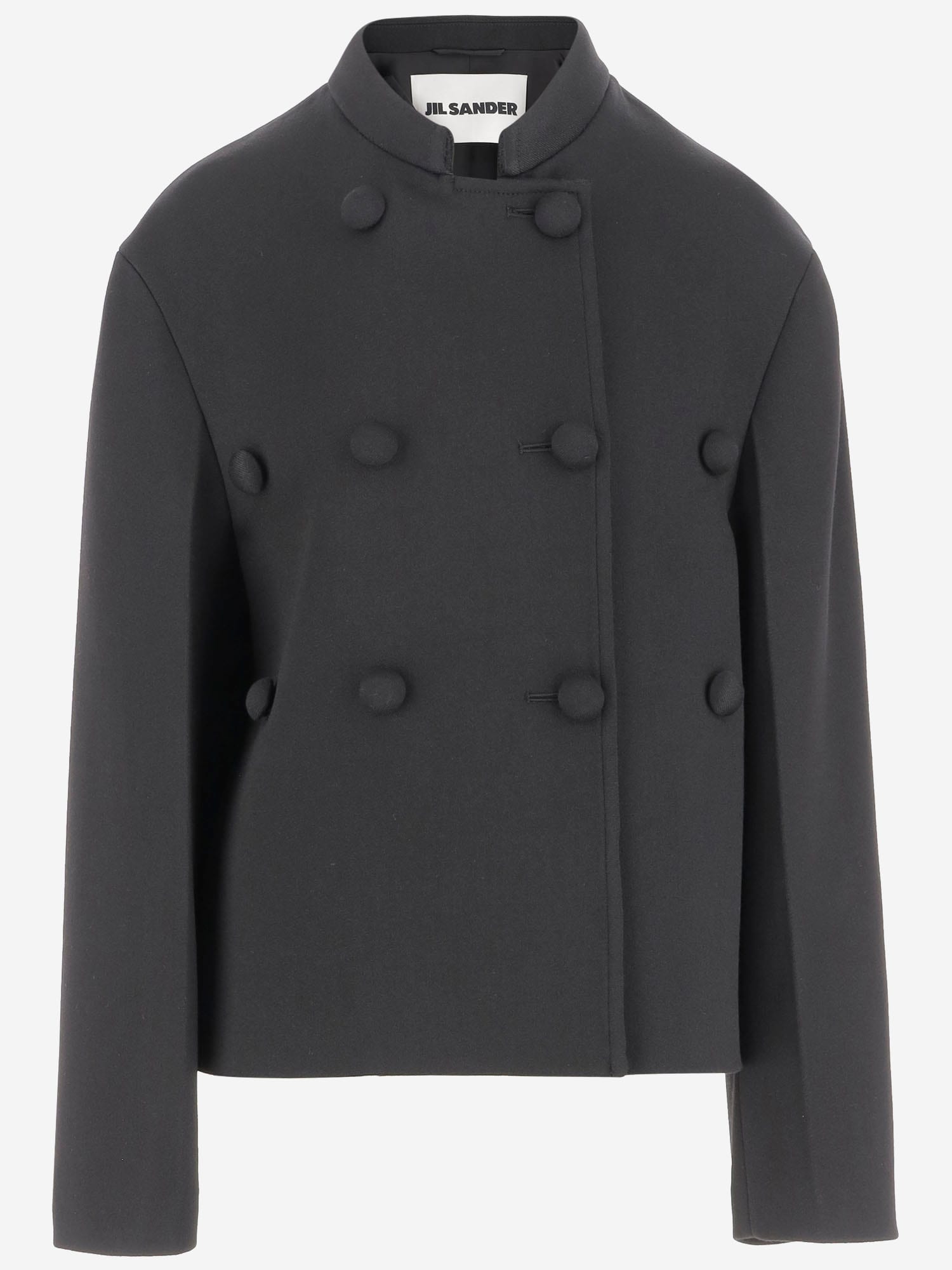 Shop Jil Sander Oversized Wool Blazer In Black