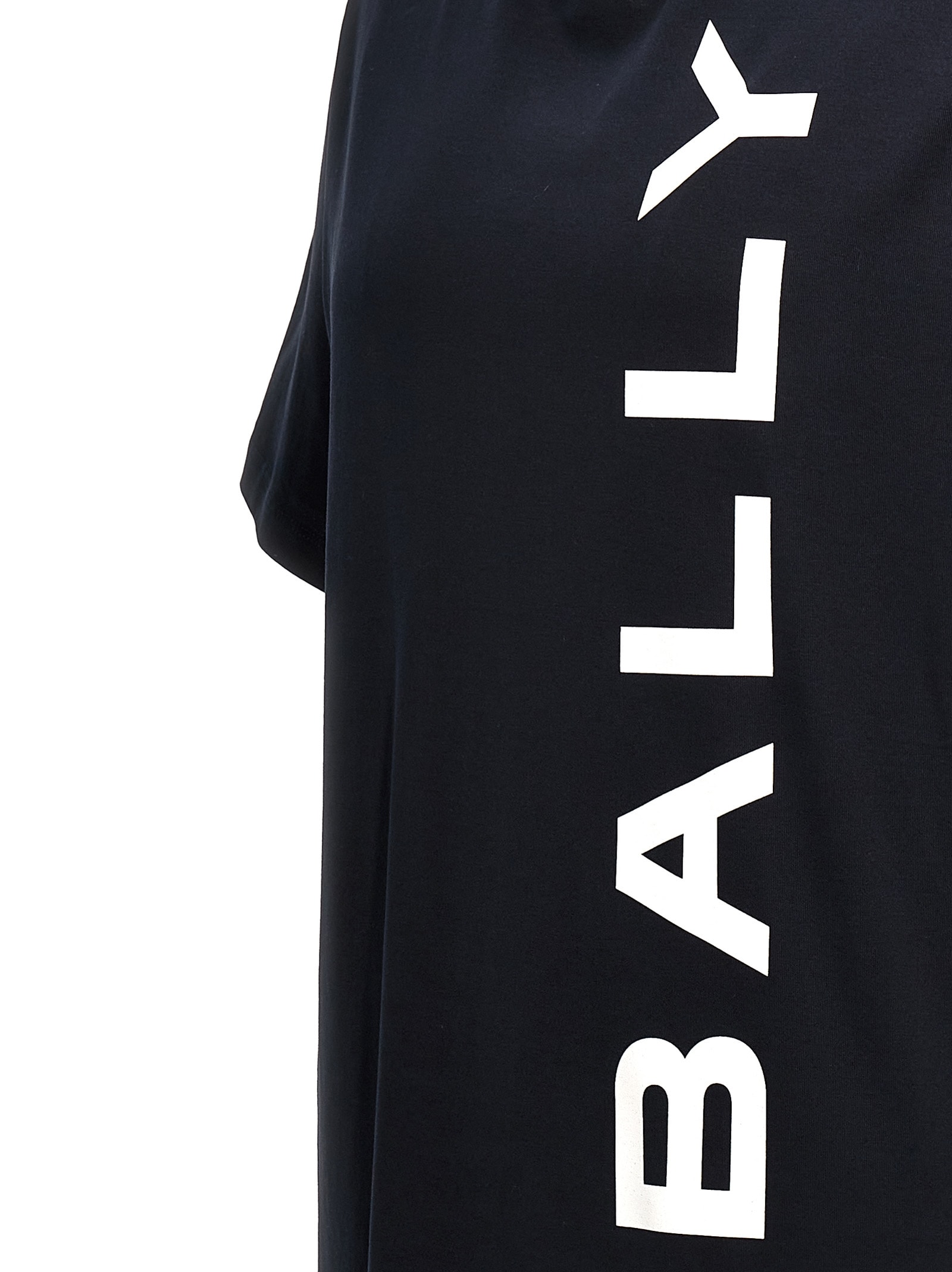 Shop Bally Logo Print T-shirt In Blue