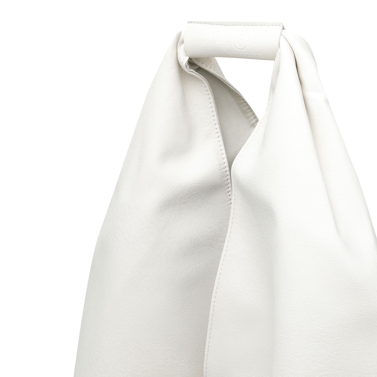 Mm6 Maison Margiela Japanese Triangular Tote Bag In White
