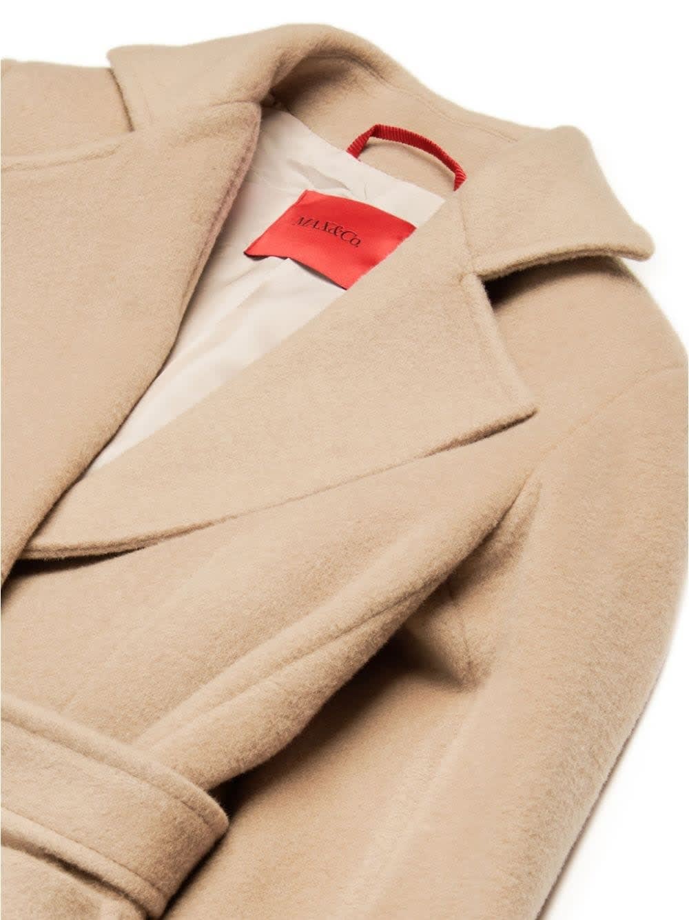 Shop Max&amp;co. Beige Wool Runaway Coat In Brown