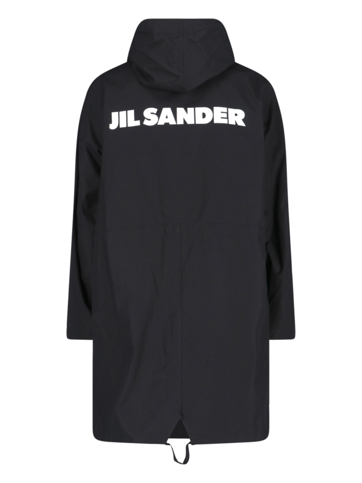 Shop Jil Sander Back Logo Parka In Nero