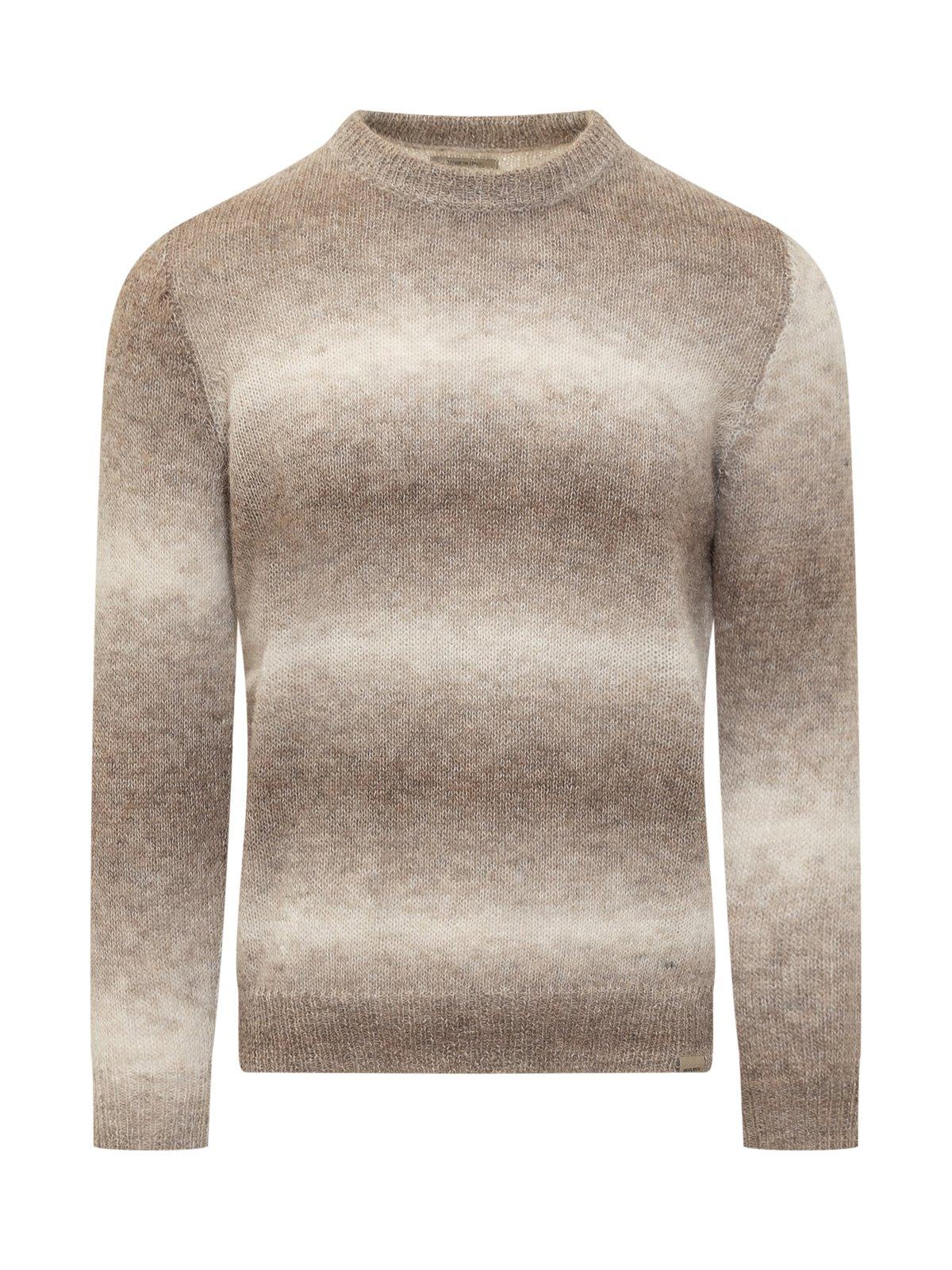 Shop Woolrich Ombré-effect Knitted Jumper In Brown