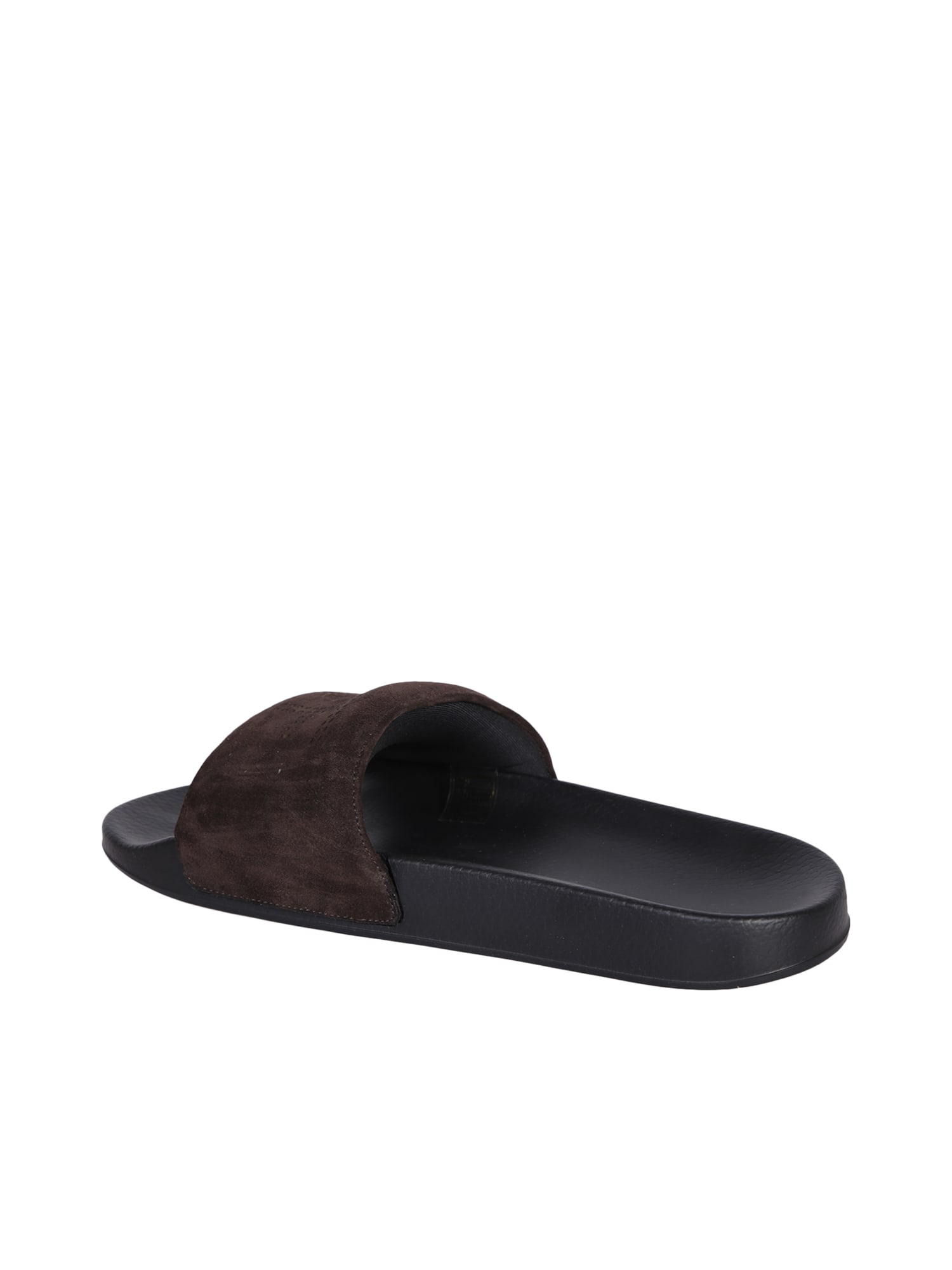 Shop Tom Ford Suede Sandals Slides In Brown